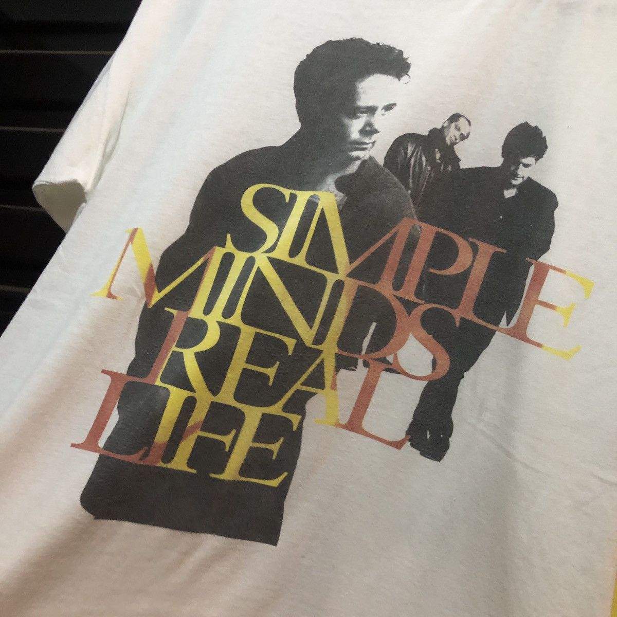 Band Tees × Vintage Vintage 1991 Simple Minds Real Life band tee Size US L / EU 52-54 / 3 - 2 Thumbnail