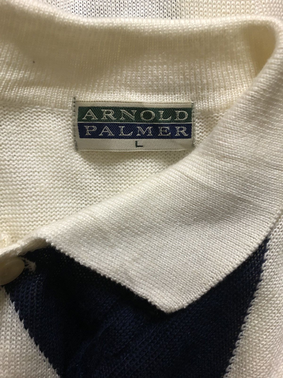 Japanese Brand × Vintage Arnold Palmer Quilted Pattern Polo Shirt Size US M / EU 48-50 / 2 - 3 Thumbnail
