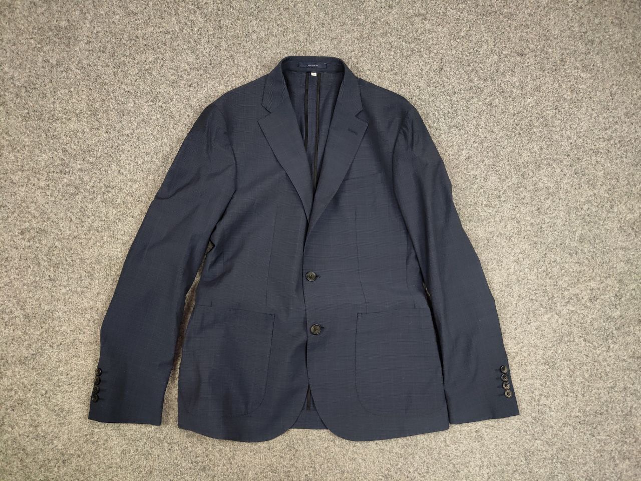 Hardy Amies Hardy Amies Design Wool Cotton Two Button Blazer Jacket Blue Size 48R - 11 Thumbnail