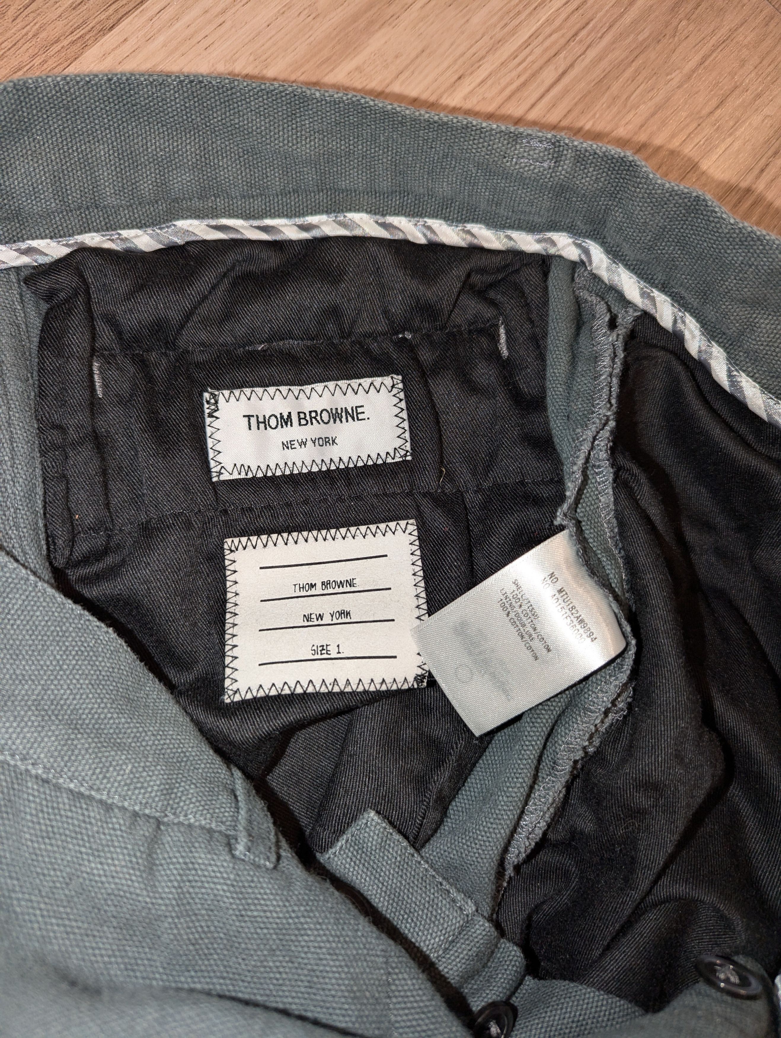 Thom Browne Thom Browne Men's Cotton Pants Size 1 29x30 4-bar Trousers Size US 30 / EU 46 - 4 Thumbnail