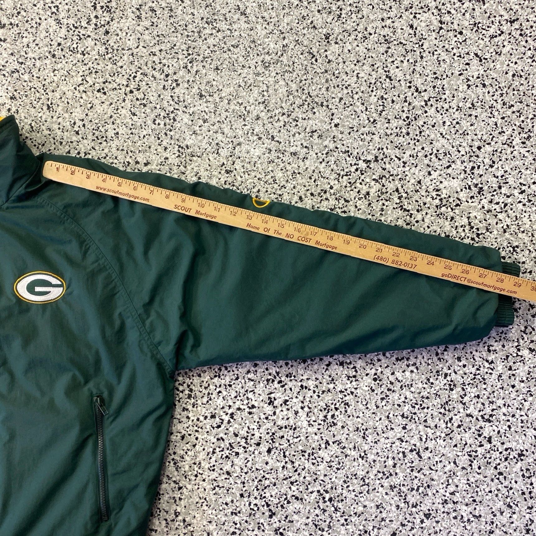 Champion VINTAGE Champion Green Bay Packers Mens Large Fleece Lined Full Zip Jacket NFL Size US L / EU 52-54 / 3 - 4 Thumbnail