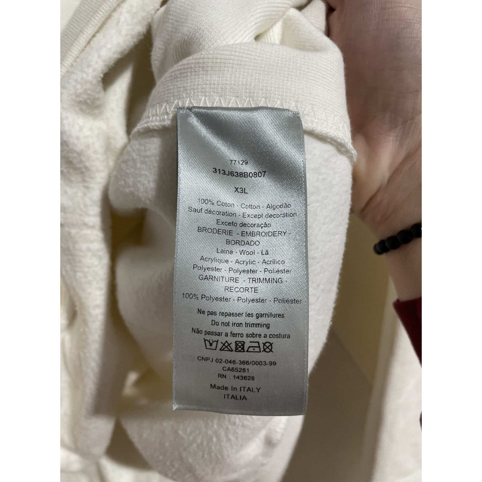 Dior DIOR WHITE ERL PATCH CREWNECK SIZE XXL PREOWNED Size US XXL / EU 58 / 5 - 12 Thumbnail