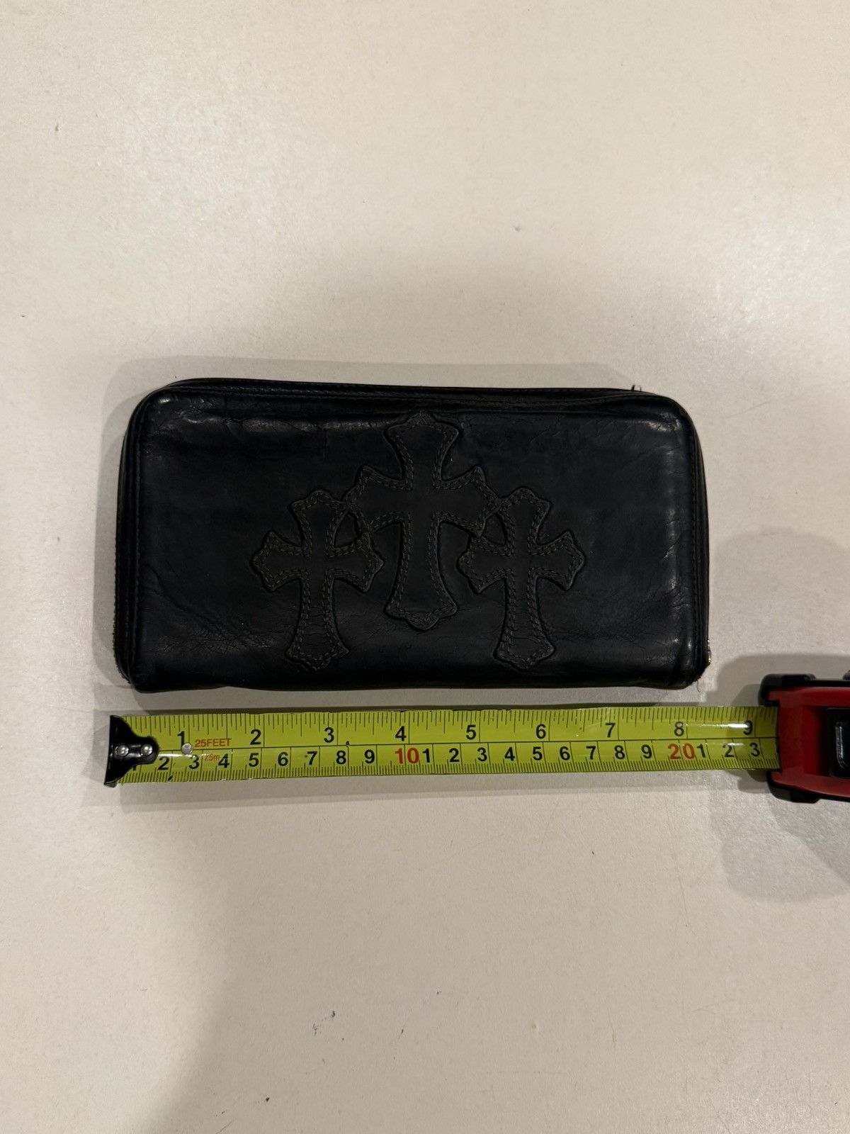 Chrome Hearts Chrome Hearts 3 Cemetery Cross Patch Leather RecF Zip Wallet Size ONE SIZE - 17 Thumbnail