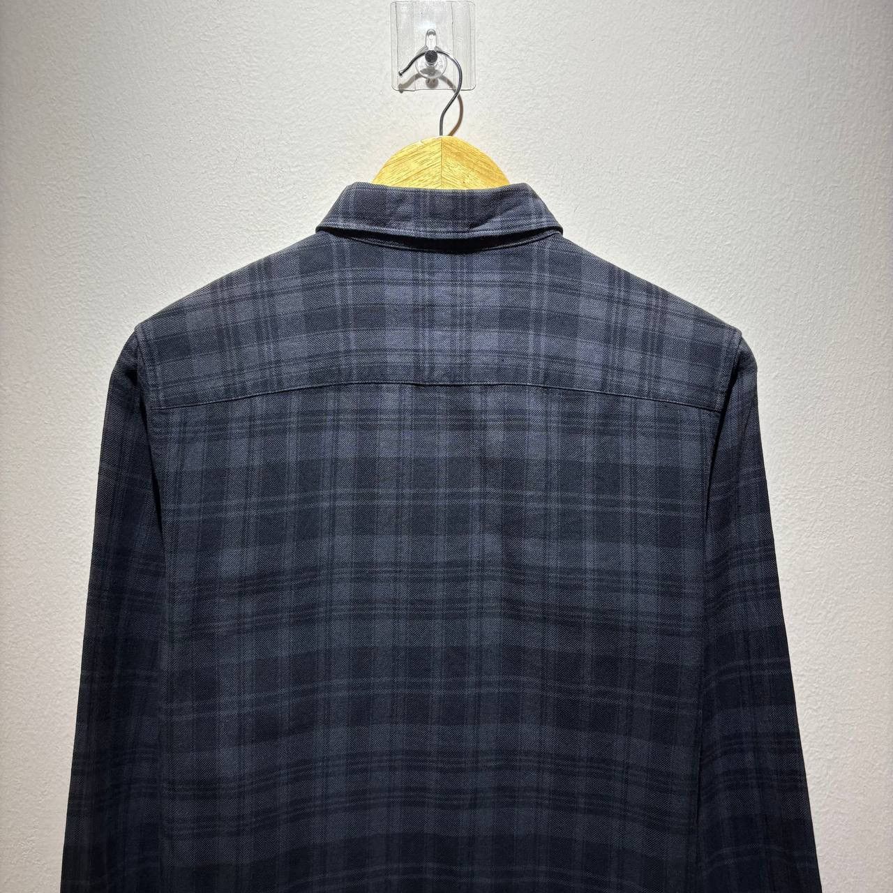 A.P.C. APC Plaid Black Grey Flannel Button Up Shirt Size US XS / EU 42 / 0 - 5 Thumbnail