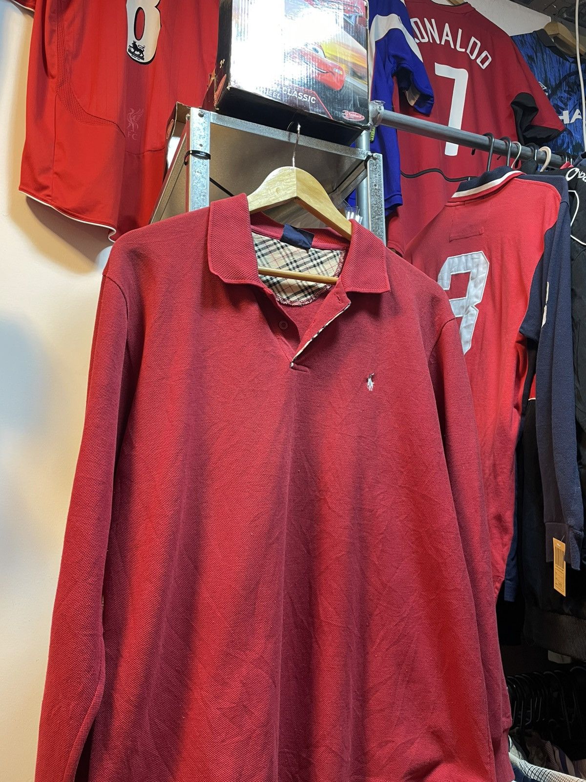 Polo Ralph Lauren Vintage Polo Ralph Lauren Long Sleeves Polo Shirt Size US XL / EU 56 / 4 - 2 Thumbnail