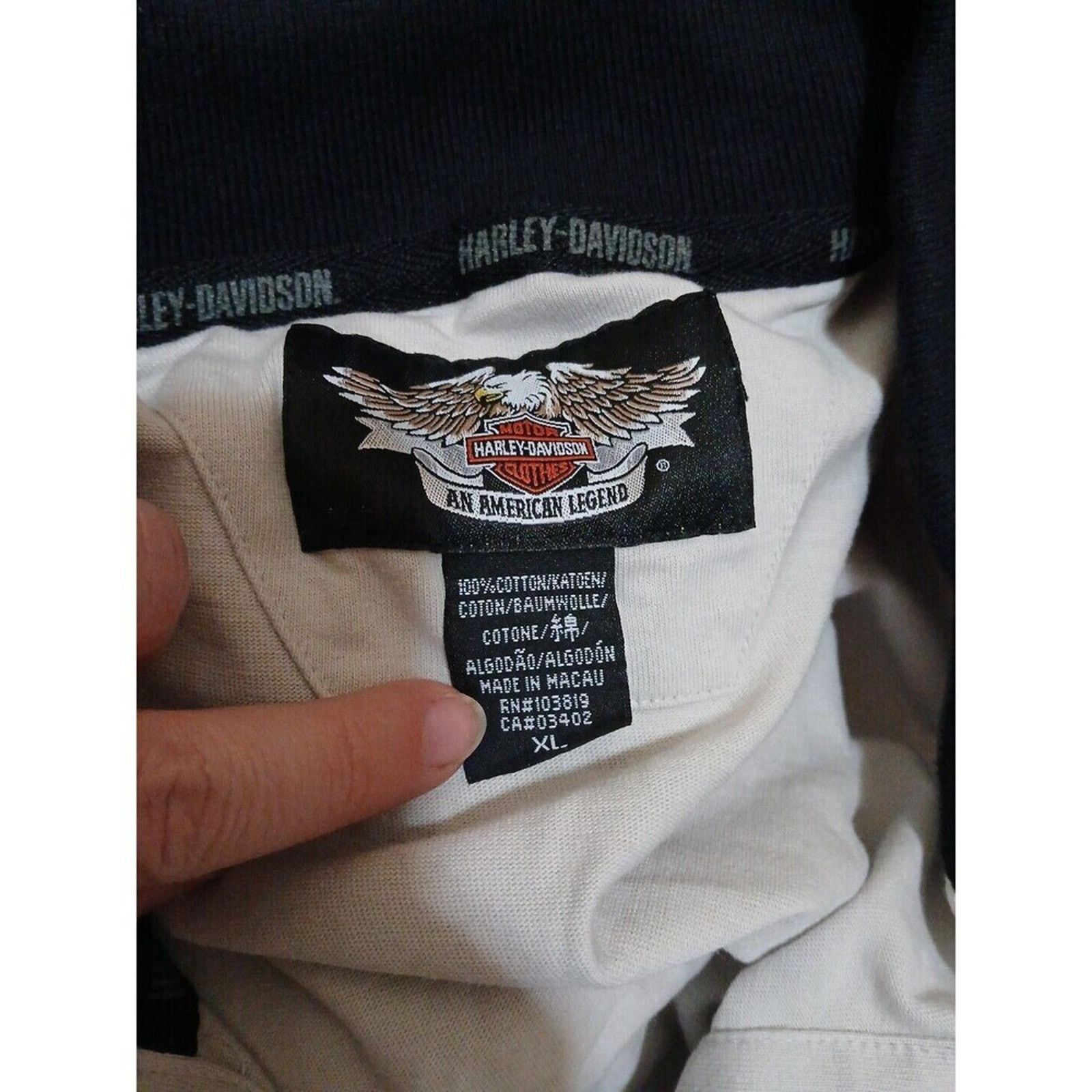 Harley Davidson Harley Davidson Motorcycles Mens Polo Shirt Cotton XL Size US XL / EU 56 / 4 - 3 Thumbnail