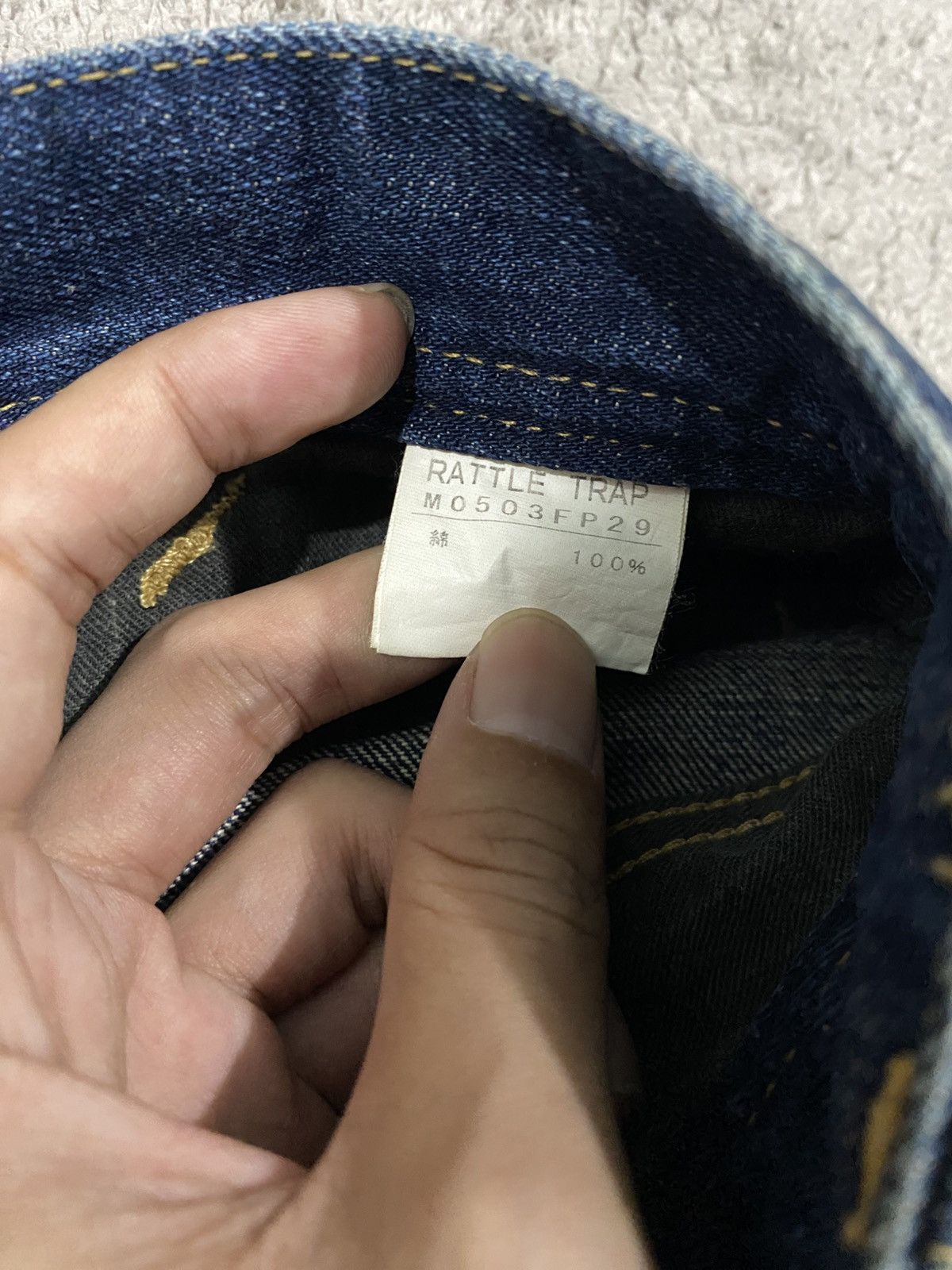 Tornado Mart NEED GONE ‼️ Rattle Trap Distressed Rusty Denim Jeans Punk Size US 31 - 14 Thumbnail