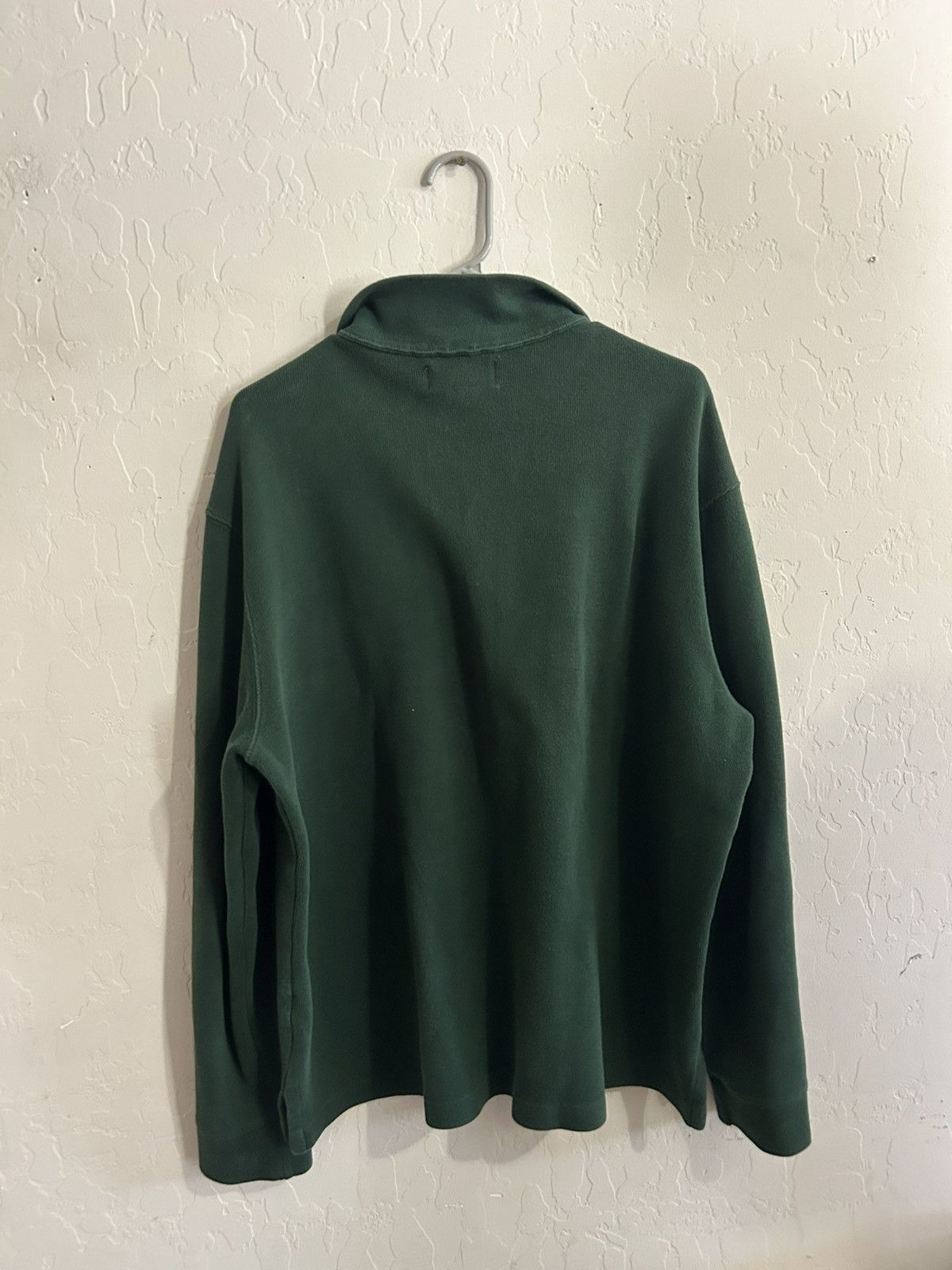 Polo Ralph Lauren Vintage Polo Ralph Lauren Green Qtr Zip Size Large Size US L / EU 52-54 / 3 - 3 Thumbnail