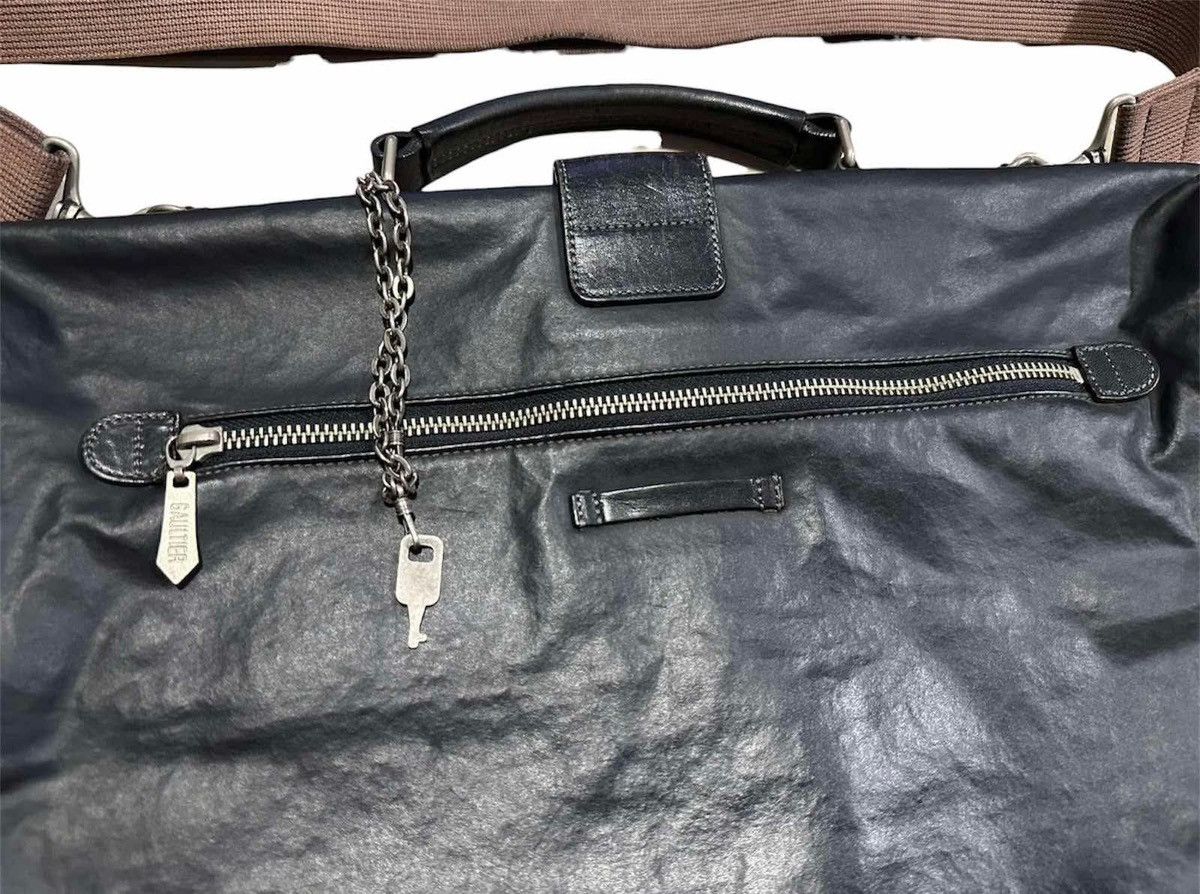 Gaultier Homme Objet × Jean Paul Gaultier 🔥Vintage Jean Paul Gautier Doctor Bag Leather Boston Bag JPG Size ONE SIZE - 7 Thumbnail