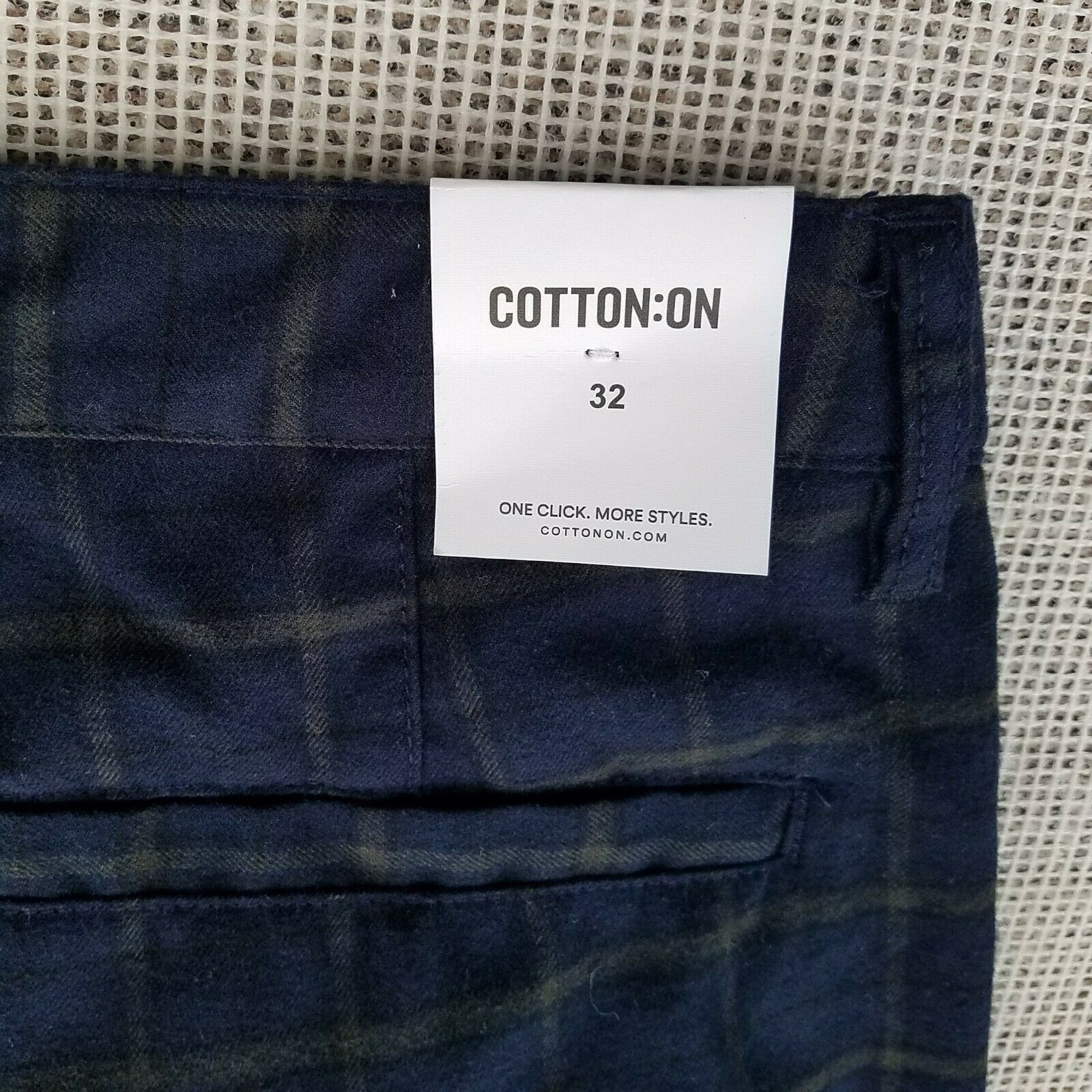 Cotton On Men's Cotton On Oxford Plaid Trouser. Size 32 Size US 32 / EU 48 - 10 Thumbnail