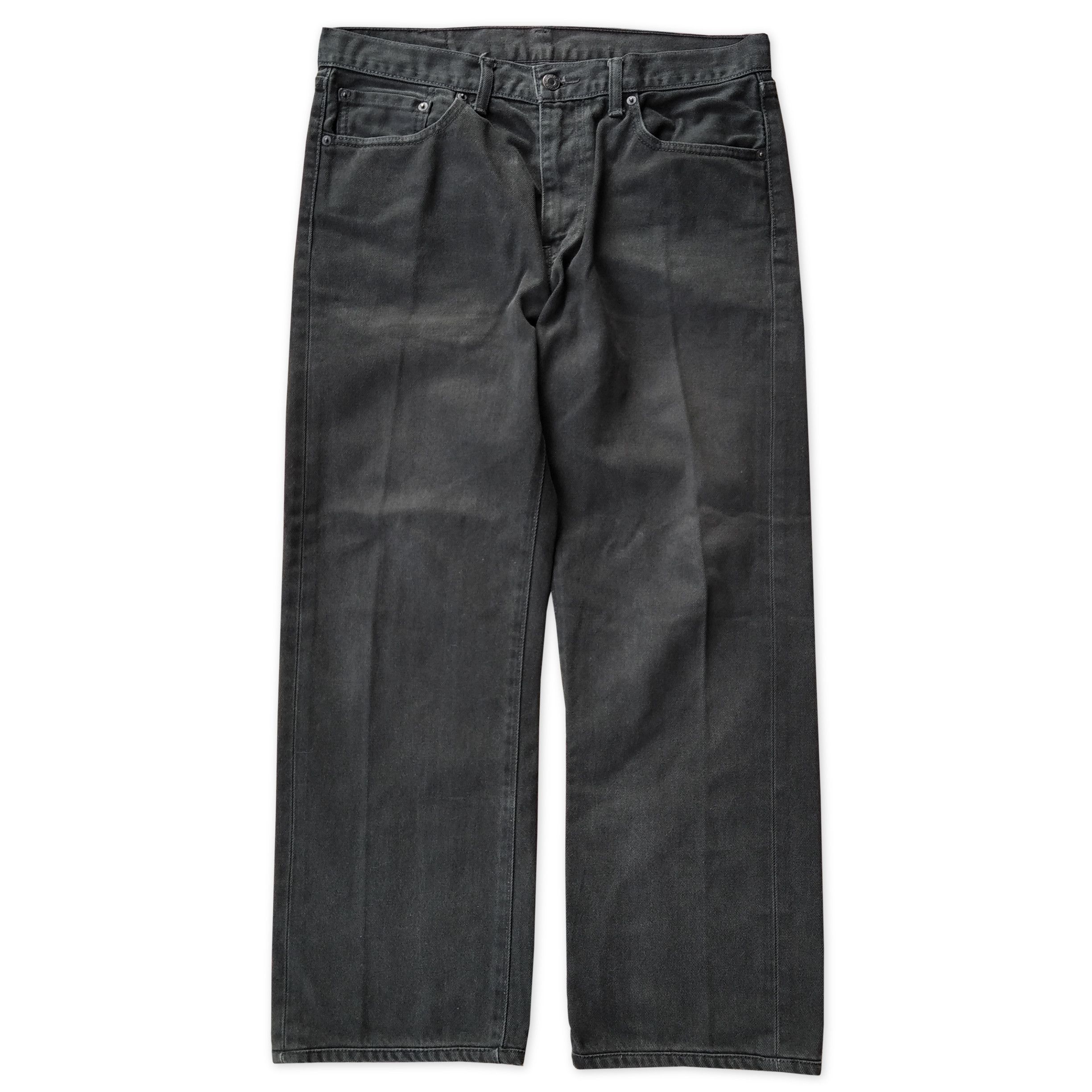 Unsound Rags Vintage 00's LEVI'S 505 Full Black Jeans Size US 33 - 1 Thumbnail