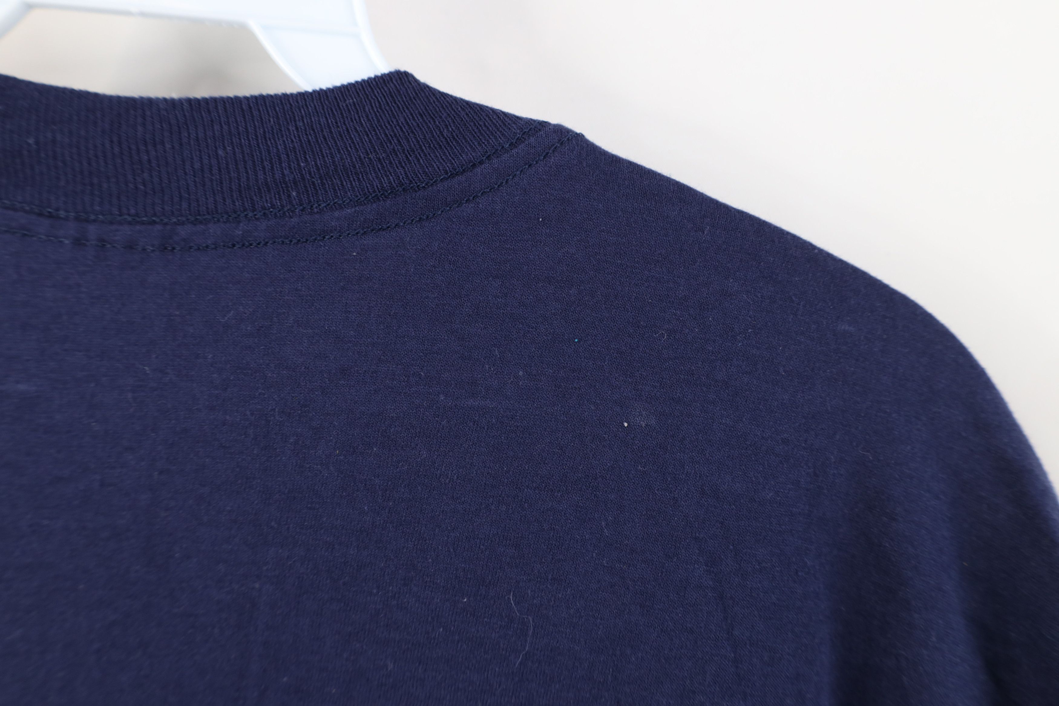 Vintage Vintage 90s Streetwear Pocket Short Sleeve T-Shirt Navy Blue Size US XXL / EU 58 / 5 - 10 Thumbnail