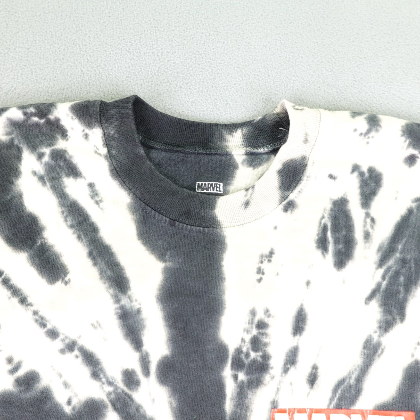 Vintage Marvel Shirt Mens Medium Gray White Tie Dye Super Heroes Avengers Spirit Jersey Size US M / EU 48-50 / 2 - 2 Thumbnail