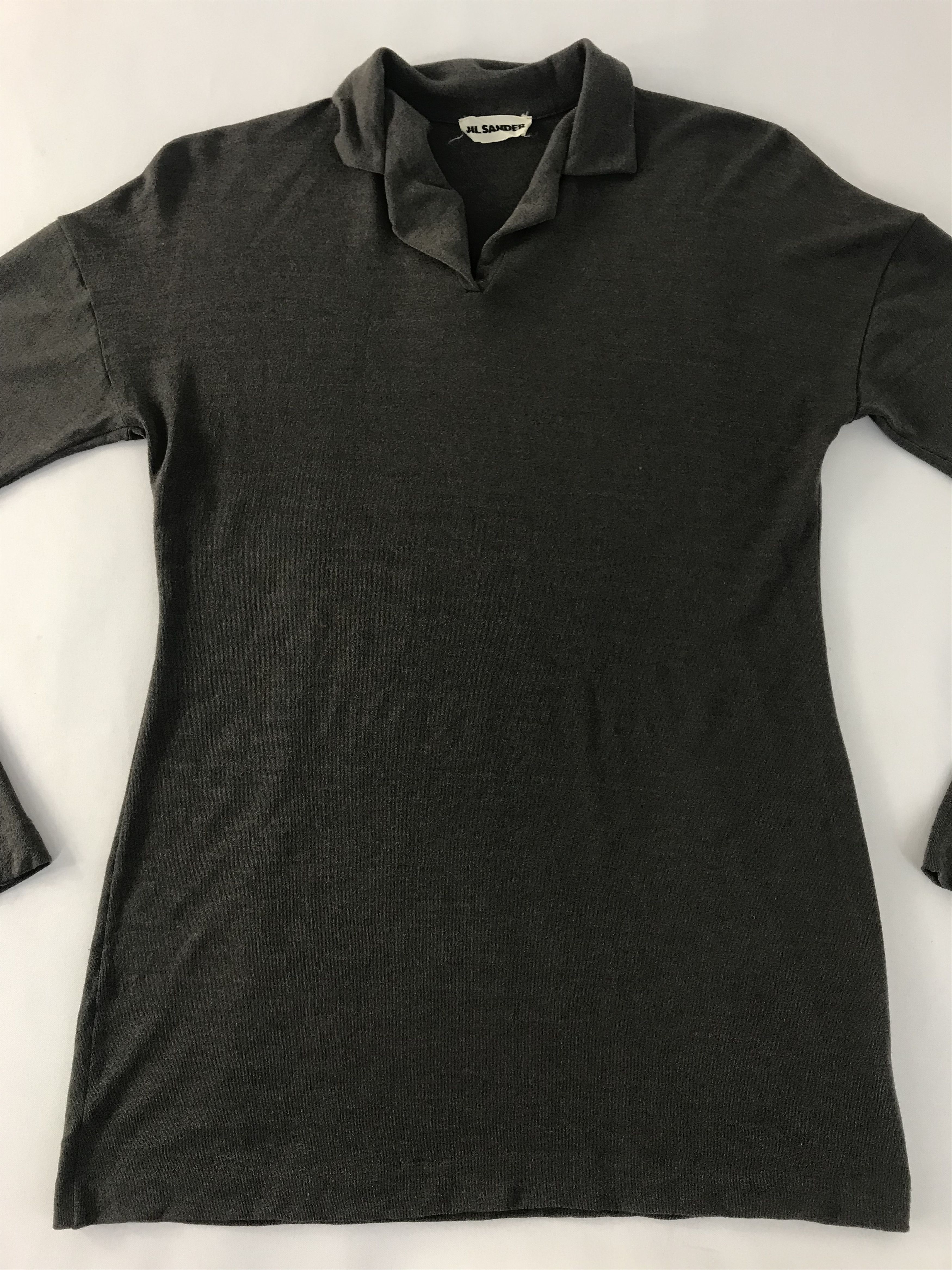 Jil Sander Jil Sander Black Plain Longsleeve Polo Tee T-shirt Size US S / EU 44-46 / 1 - 3 Thumbnail