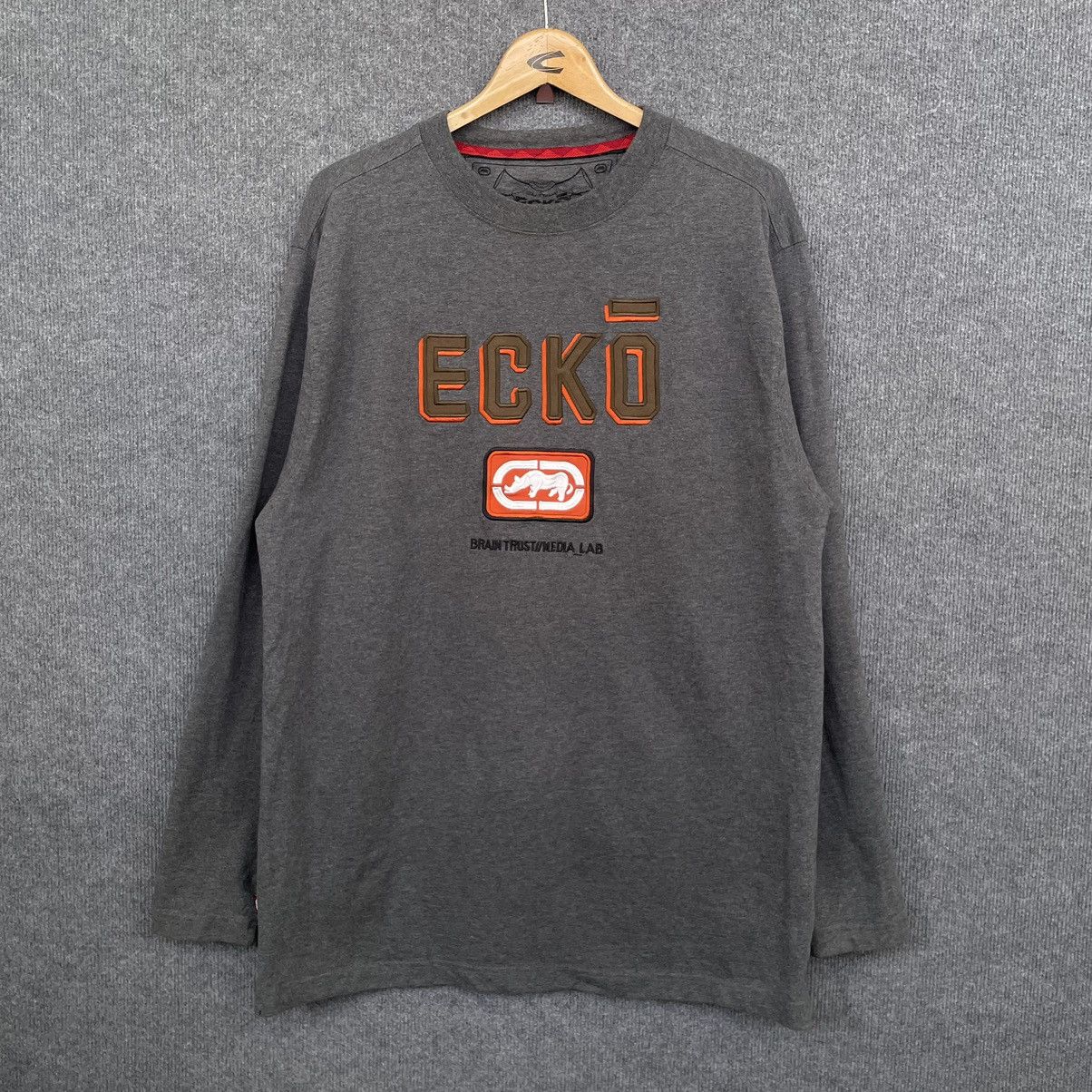 Ecko Unltd. × JNCO × Vintage Vintage Y2K Ecko Unltd Embroidered Big Logo L/S Tee Size US L / EU 52-54 / 3 - 1 Thumbnail