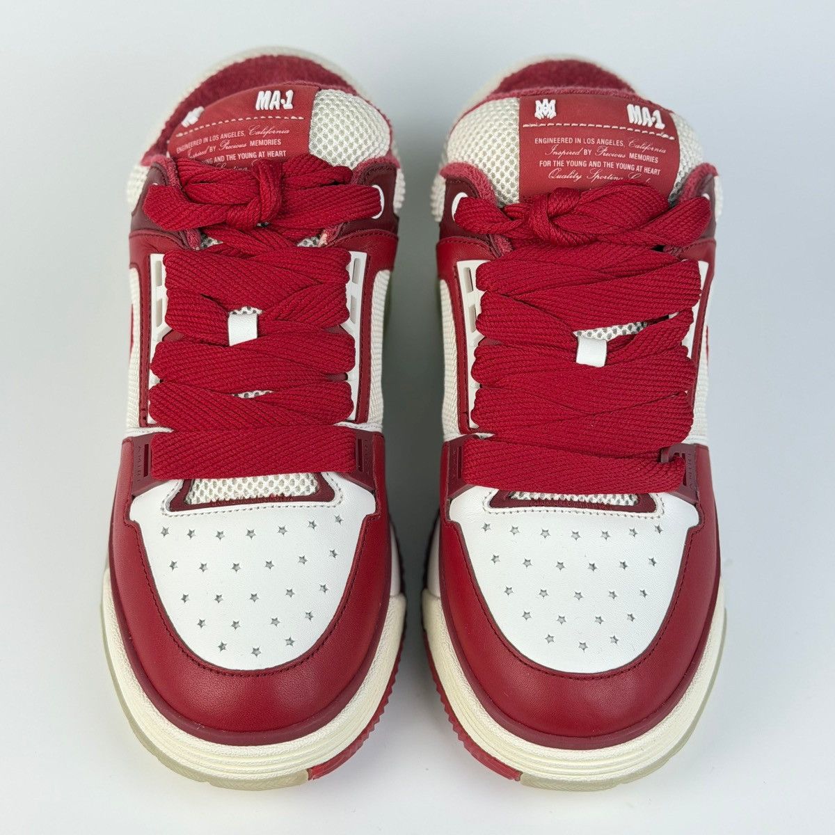 Amiri Amiri MA-1 Quad Red Sneakers Size US 10 / EU 43 - 7 Thumbnail