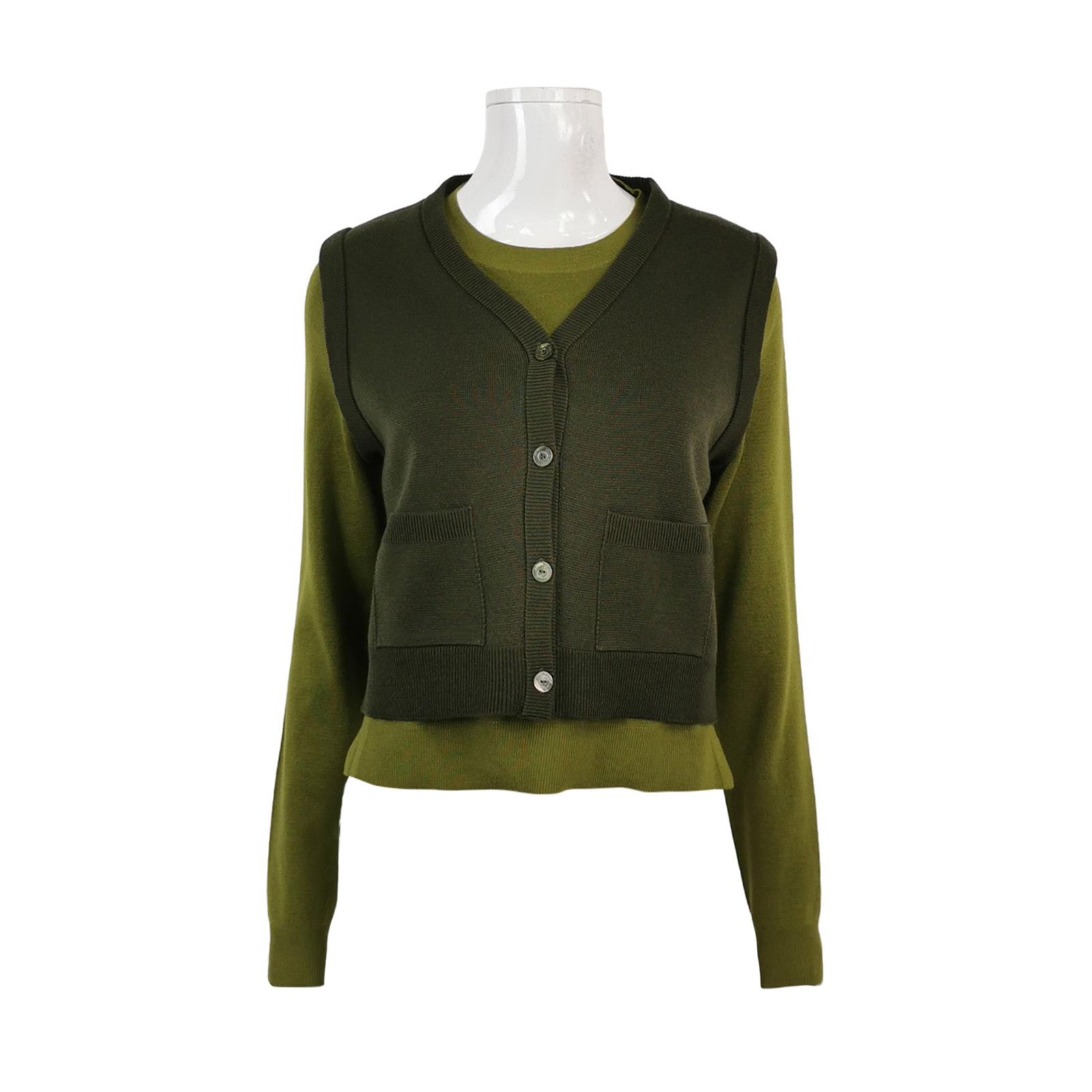 Gucci Gucci Wool Silk Cardigan Sweater Size S Size US S / EU 44-46 / 1 - 1 Thumbnail