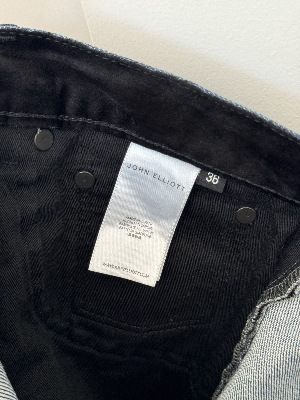 John Elliott The Daze Crushed Flock Denim FW21 36 Size US 36 / EU 52 - 15 Thumbnail