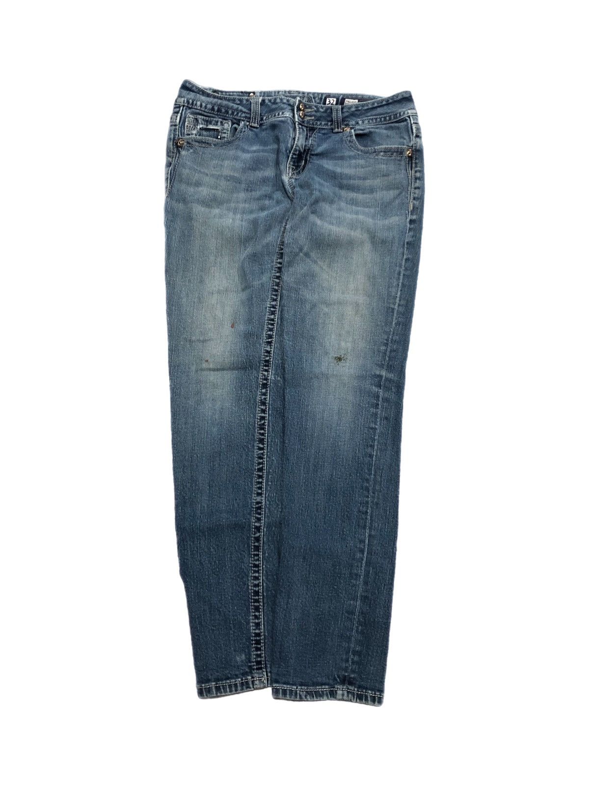 Miss Me Miss Me Jeans Womens 32 Blue Skinny JP4221RSKL flap Bling Size 33" - 2 Thumbnail