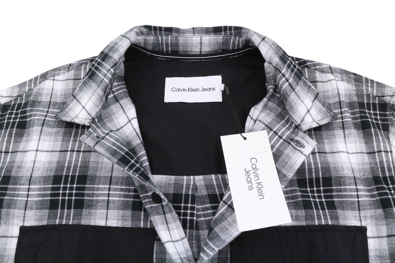 Calvin Klein L Flannel Plaid Patch Pockets 87679 Size US L / EU 52-54 / 3 - 4 Thumbnail
