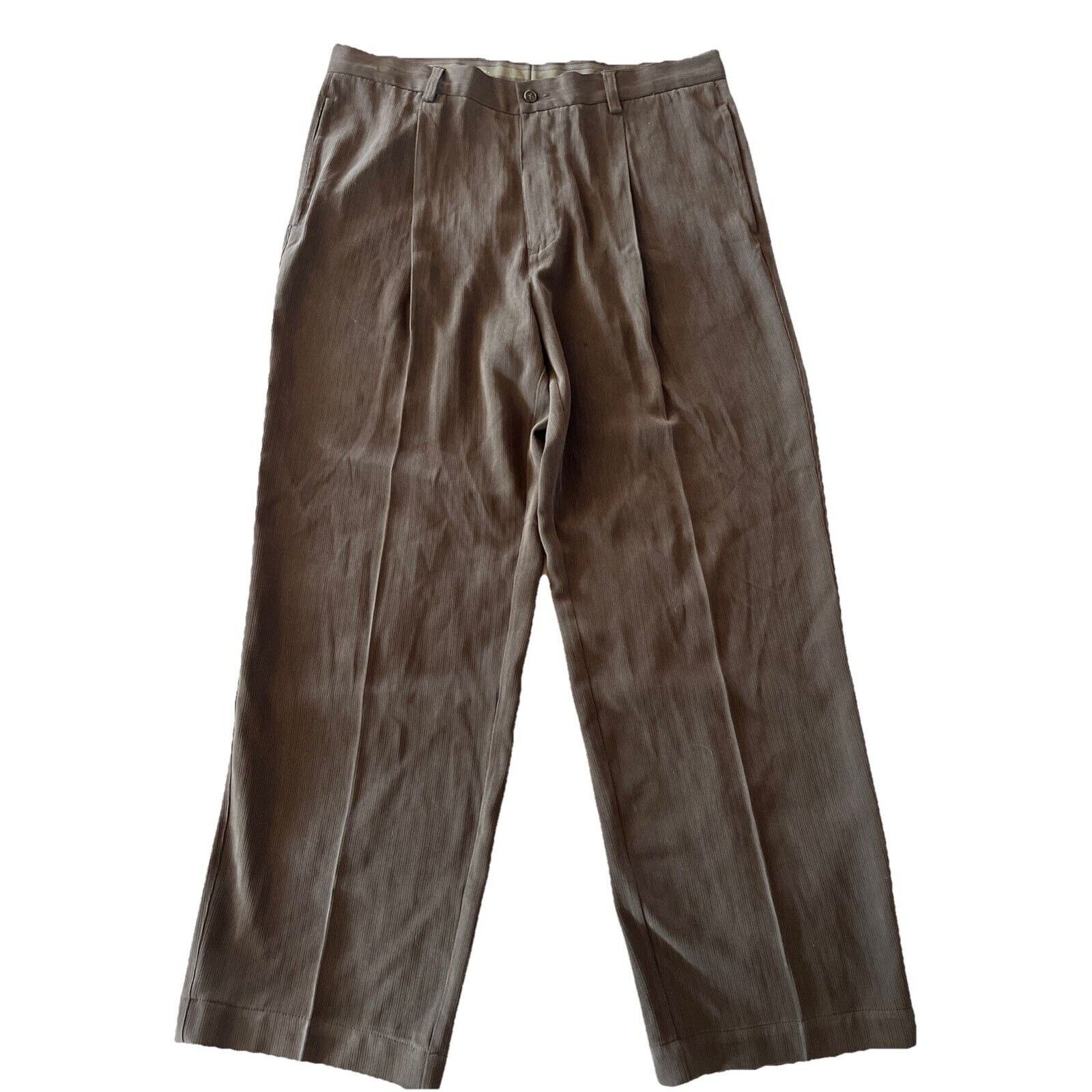 Tommy Bahama Tommy Bahama Pants Men’s 36x29 Brown Westbridge Silk Wool Size US 36 / EU 52 - 1 Thumbnail