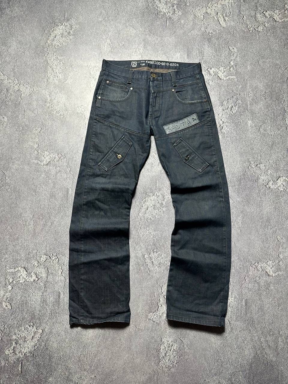 G-Star × Vintage G Star Raw Big Logo Denim Jeans Size US 32 / EU 48 - 1 Thumbnail