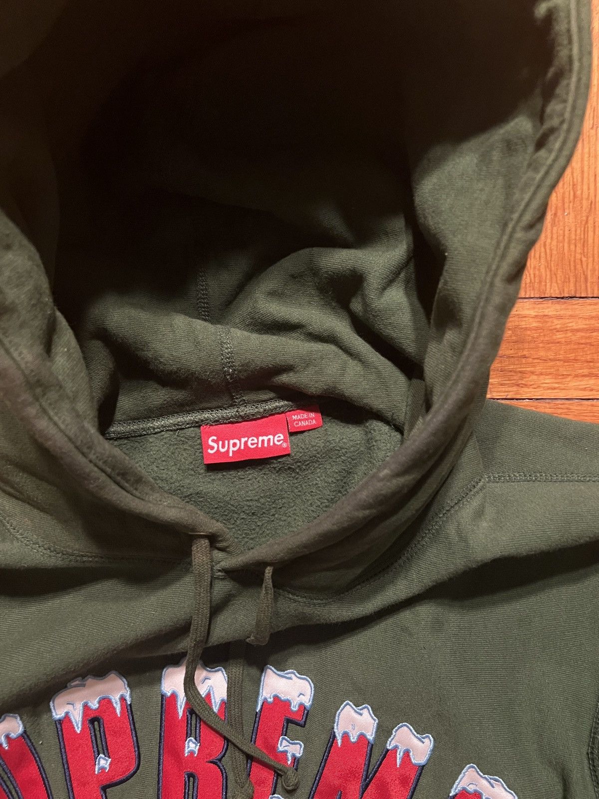 Supreme Supreme Green Pullover Hoodie L Size US L / EU 52-54 / 3 - 2 Thumbnail