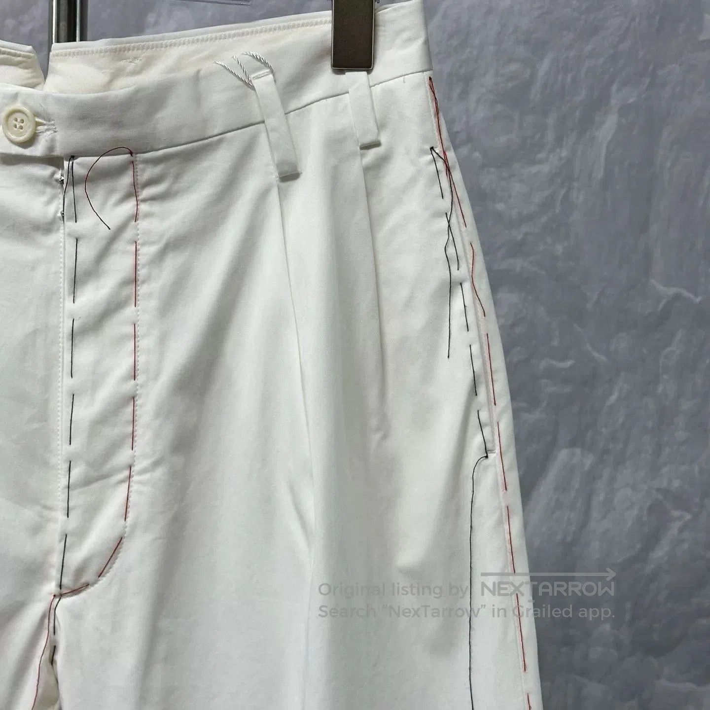 Maison Margiela Maison Margiela White Stitch Denim Trousers. Size US 40 / EU 56 - 3 Thumbnail