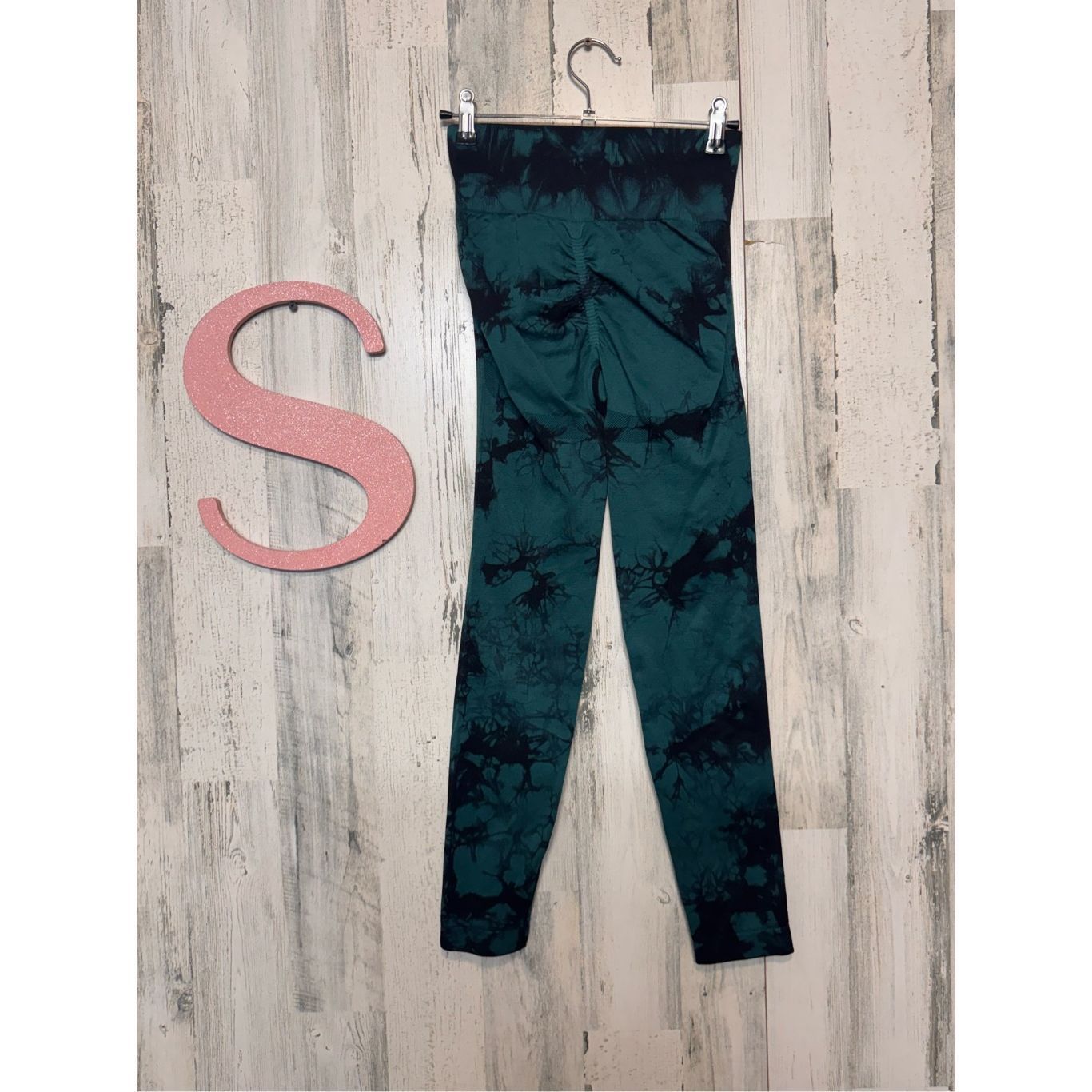 Other Green Black Tie-Dye Seamless High-Waist Leggings Women’s Siz Size 26" / US 2 / IT 38 - 13 Thumbnail