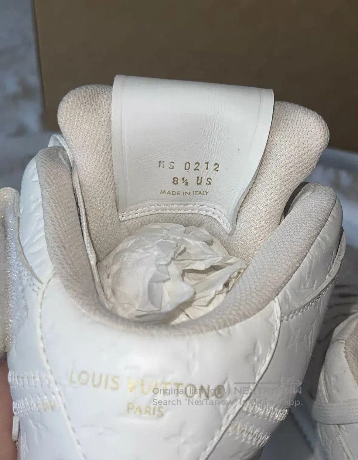 Louis Vuitton Nike x Louis Vuitton White Air Force 1 Sneakers 0079. Size US 8.5 / EU 41-42 - 7 Thumbnail