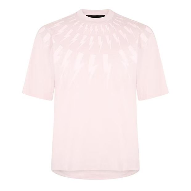 image of Neil Barrett O1G2R1Mq0424 T-Shirts In Pink, Men's (Size 2XL)