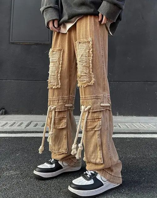 Designer × Japanese Brand × Vintage Y2K Men's Patch Hole Pocket Jean Size US 29 - 2 Thumbnail