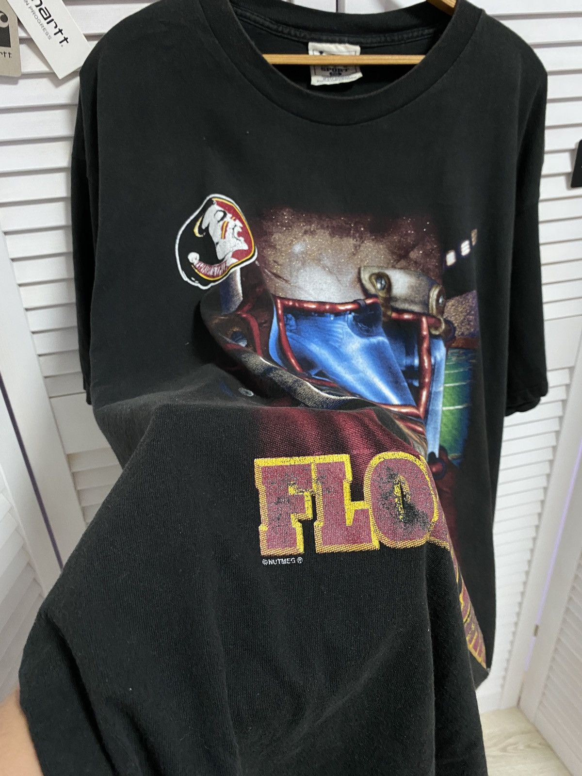 Vintage 👁️‍🗨️ Vintage T Shirt Tee Florida State 1990x XXL Size US XXL / EU 58 / 5 - 3 Thumbnail