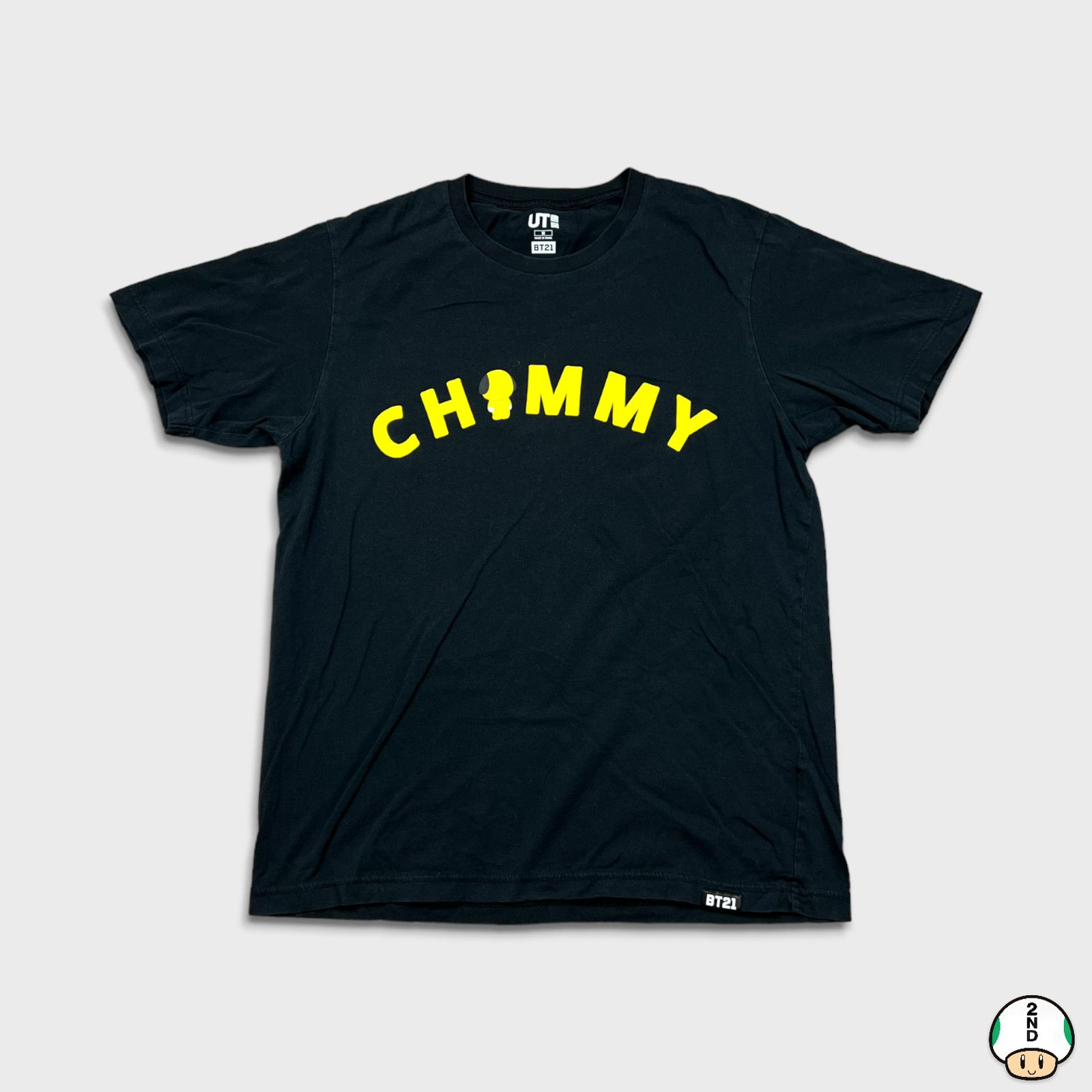 Band Tees × Uniqlo Uniqlo x BT21 Chimmy BTS Tee Medium Spellout Graphic T Shirt Size US M / EU 48-50 / 2 - 1 Thumbnail