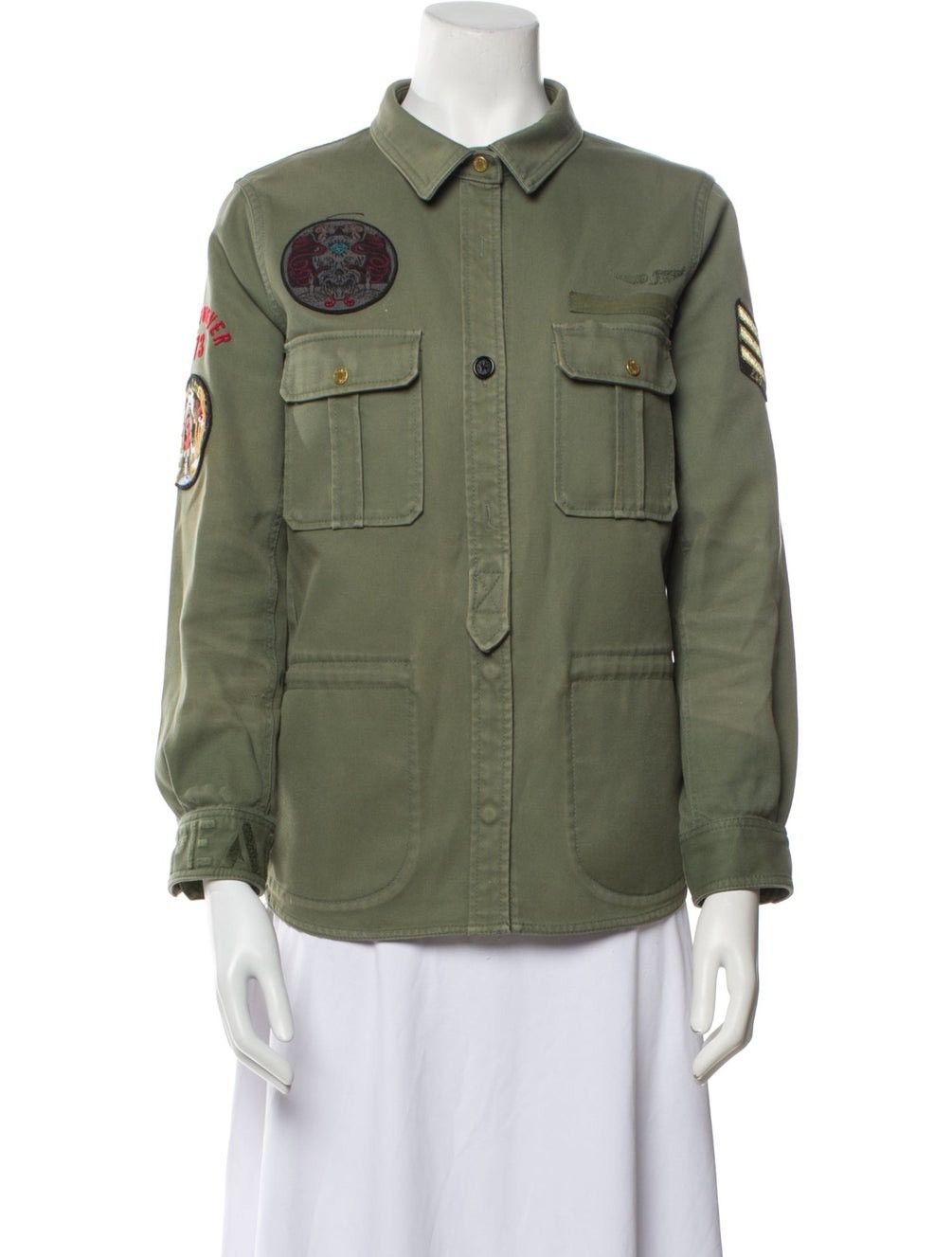 Zadig & Voltaire Zadig & Voltaire Military Utility Jacket Green Army Style Size M / US 6-8 / IT 42-44 - 2 Thumbnail