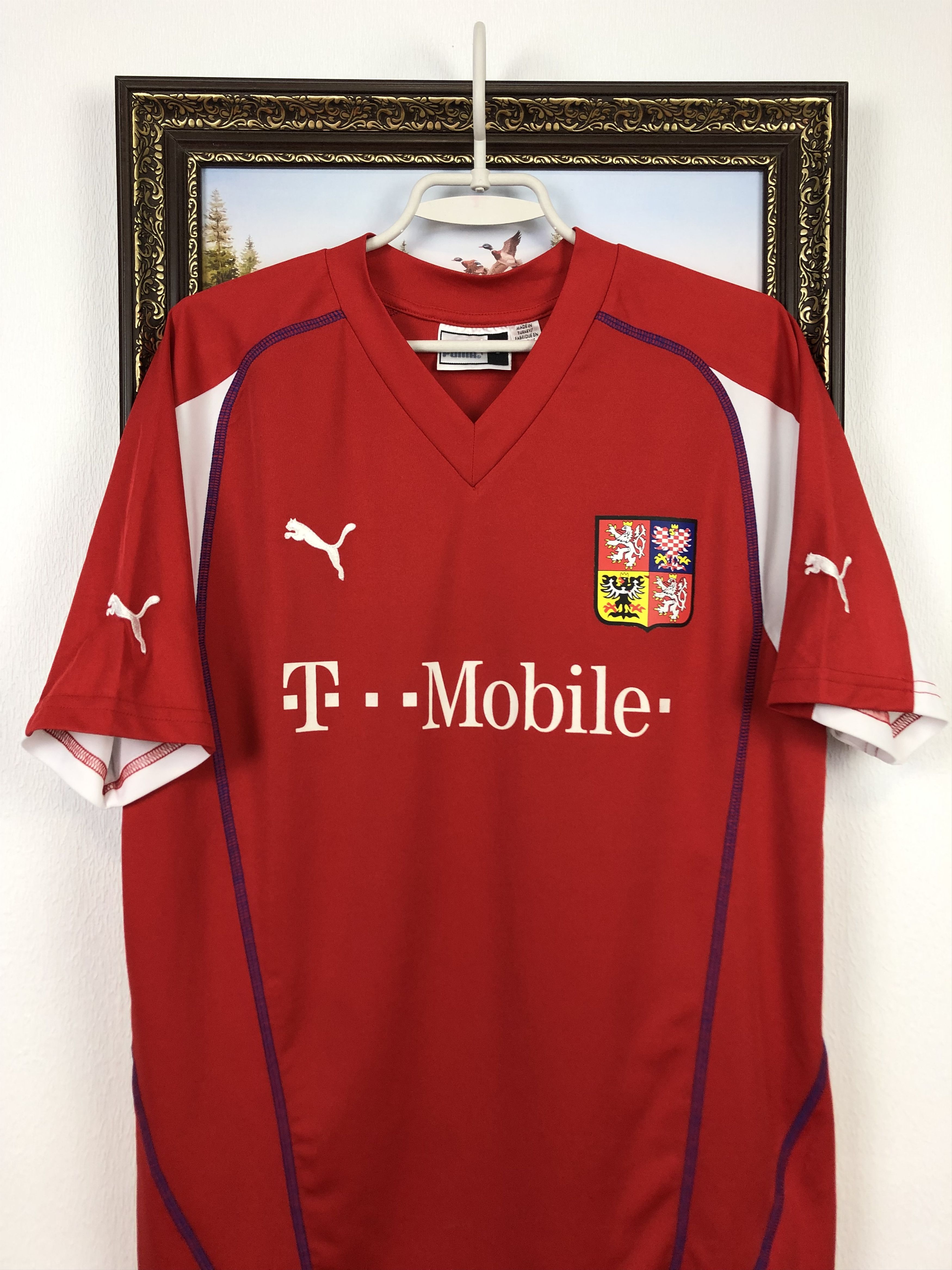Vintage Czech Republic Home football shirt 2003 Soccer Jersey Size US L / EU 52-54 / 3 - 2 Thumbnail