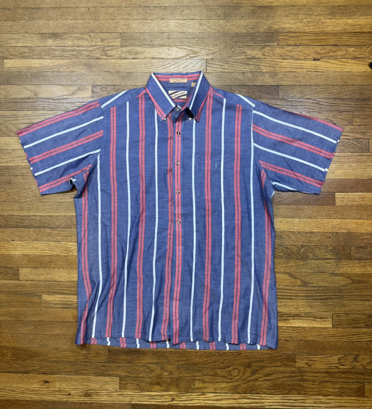 Vintage Vinatge Striped Button Up Shirt Size US L / EU 52-54 / 3 - 1 Thumbnail