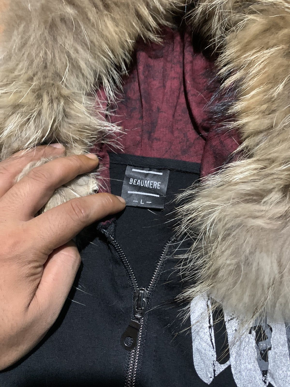 If Six Was Nine Beaumere poem punk fur hoodie short sleeve Size US M / EU 48-50 / 2 - 8 Thumbnail