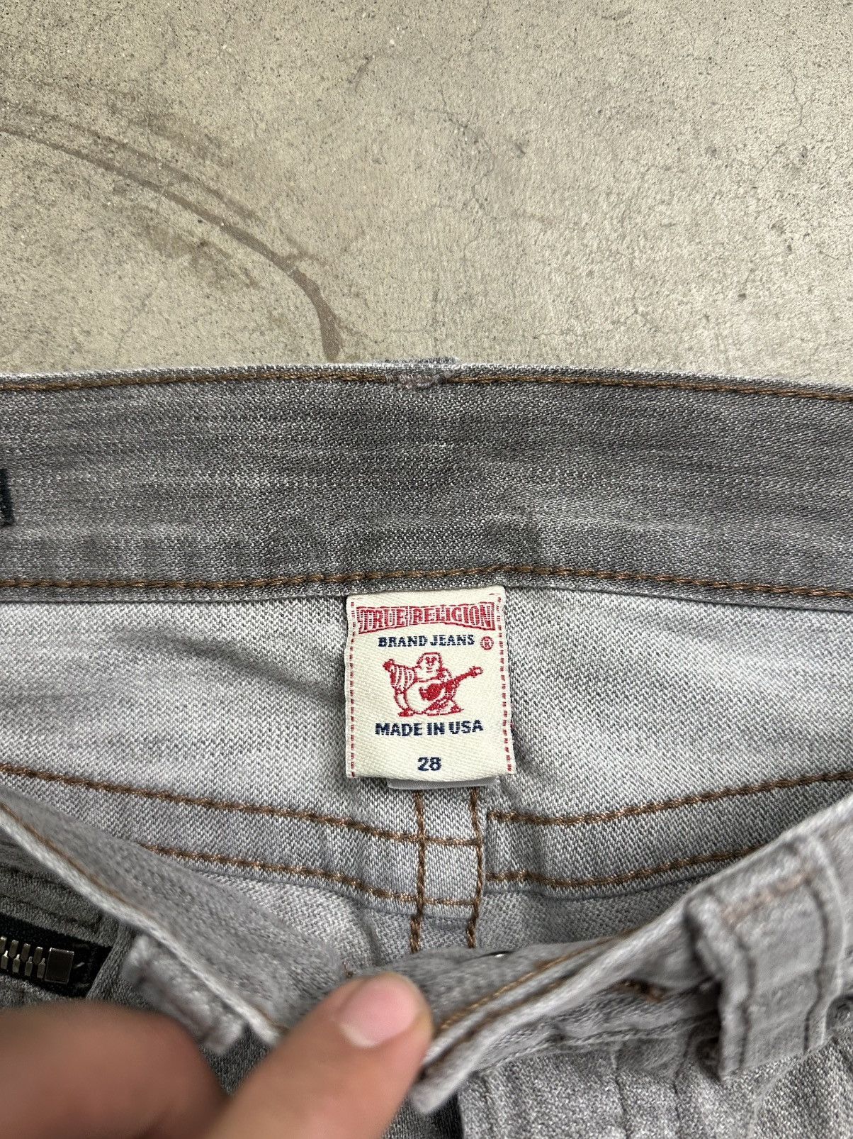 True Religion True Religion Zipper Denim 31” Size US 31 - 3 Thumbnail