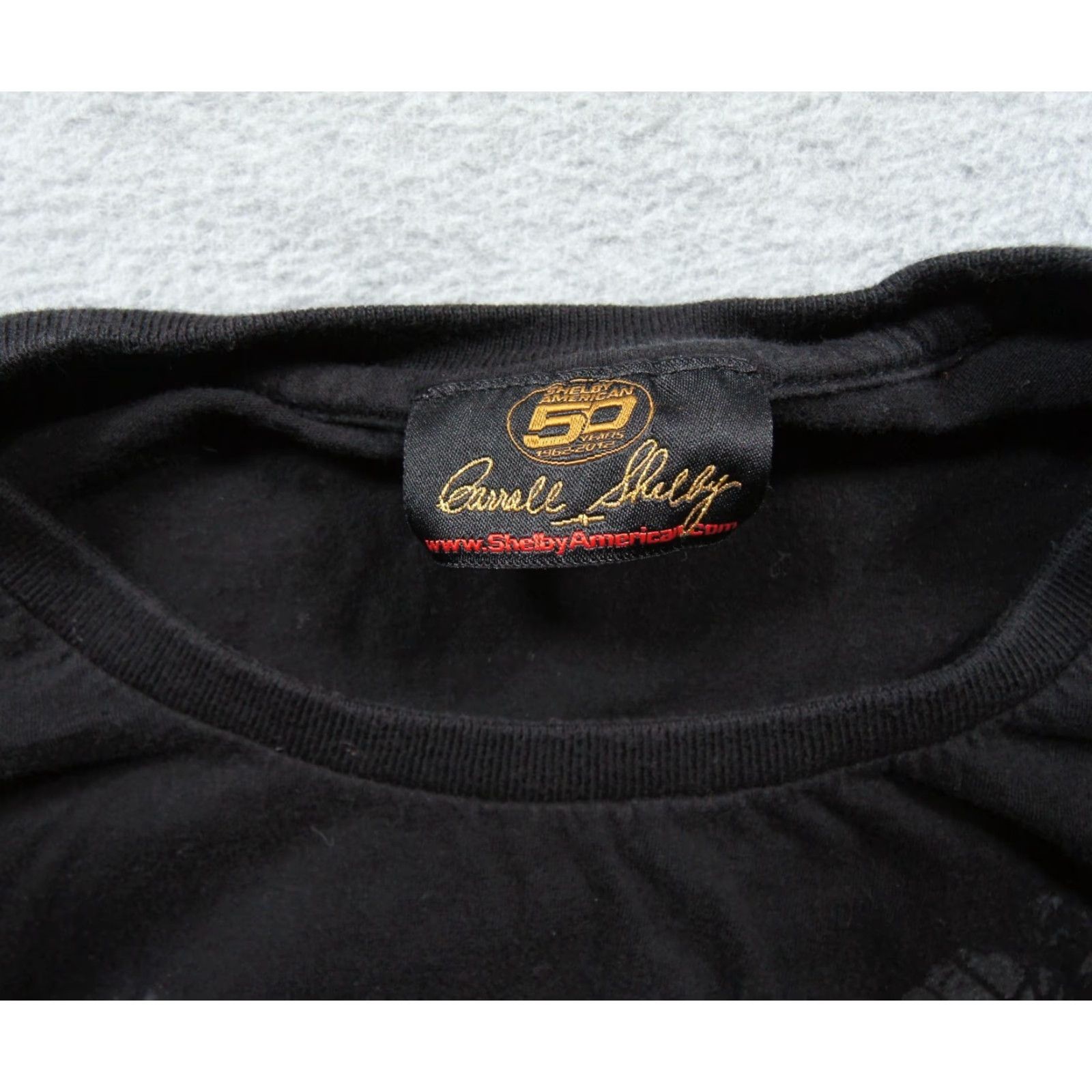 Vintage Carroll Shelby Shirt Mens XLarge Black Muscle Car Tee Short Sleeve 50 Years Size US XL / EU 56 / 4 - 5 Thumbnail