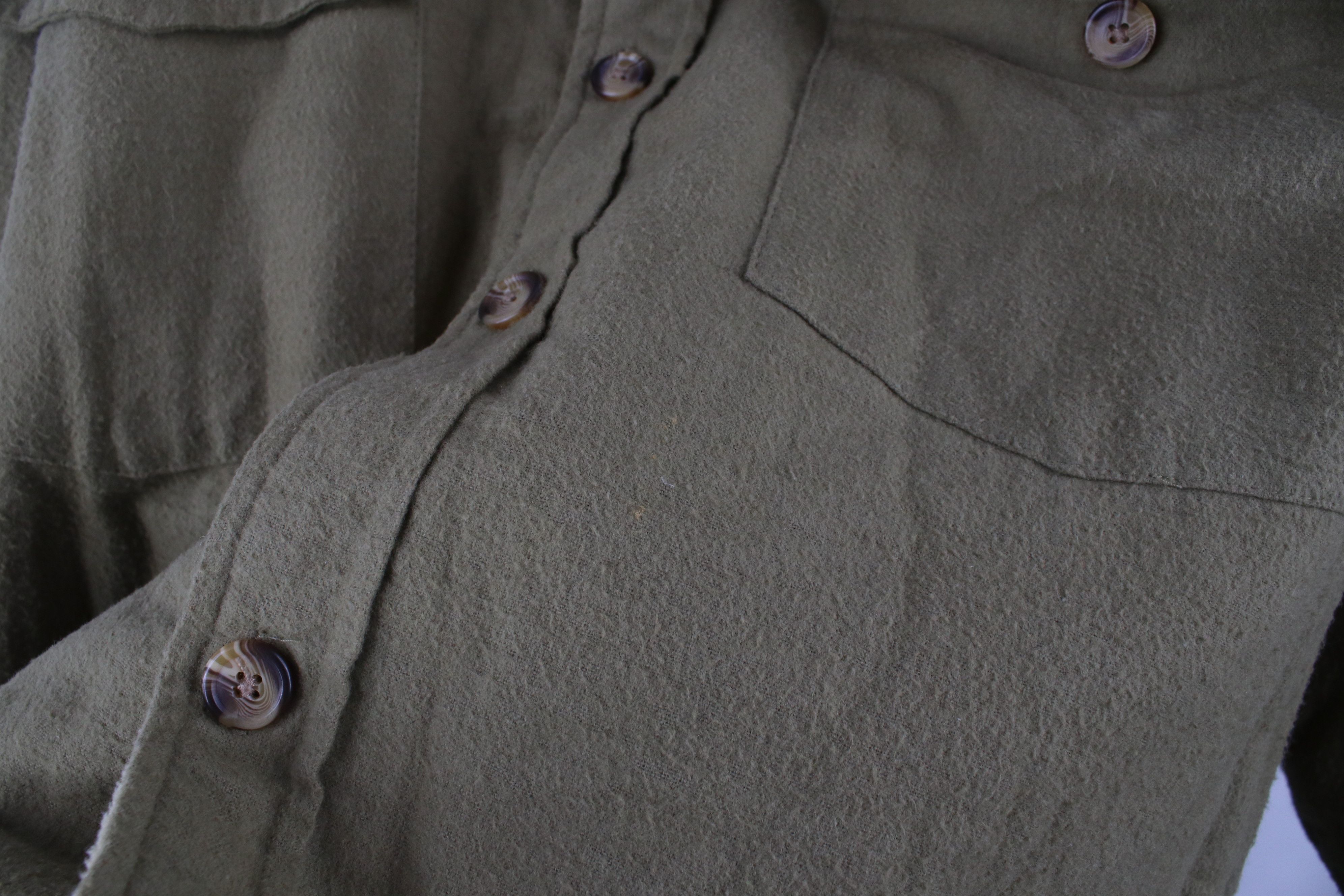 Vintage Vintage 90s Streetwear Chamois Cloth Button Shirt Jacket Size US XL / EU 56 / 4 - 8 Thumbnail