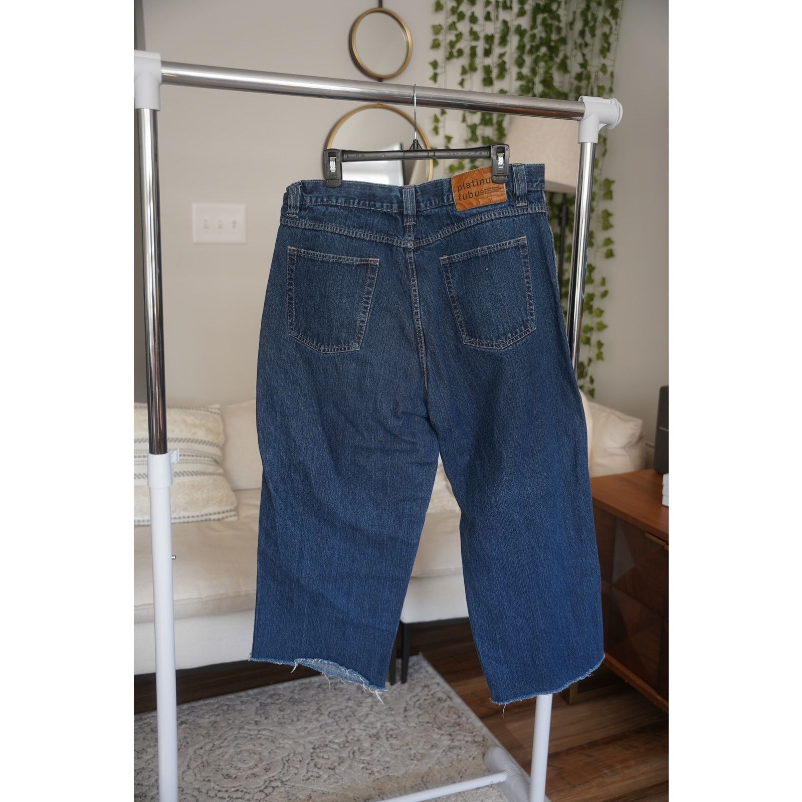 Fubu Platinum FUBU Wide Leg Jeans - Raw Hem, W38 L30 Size US 38 / EU 54 - 4 Thumbnail