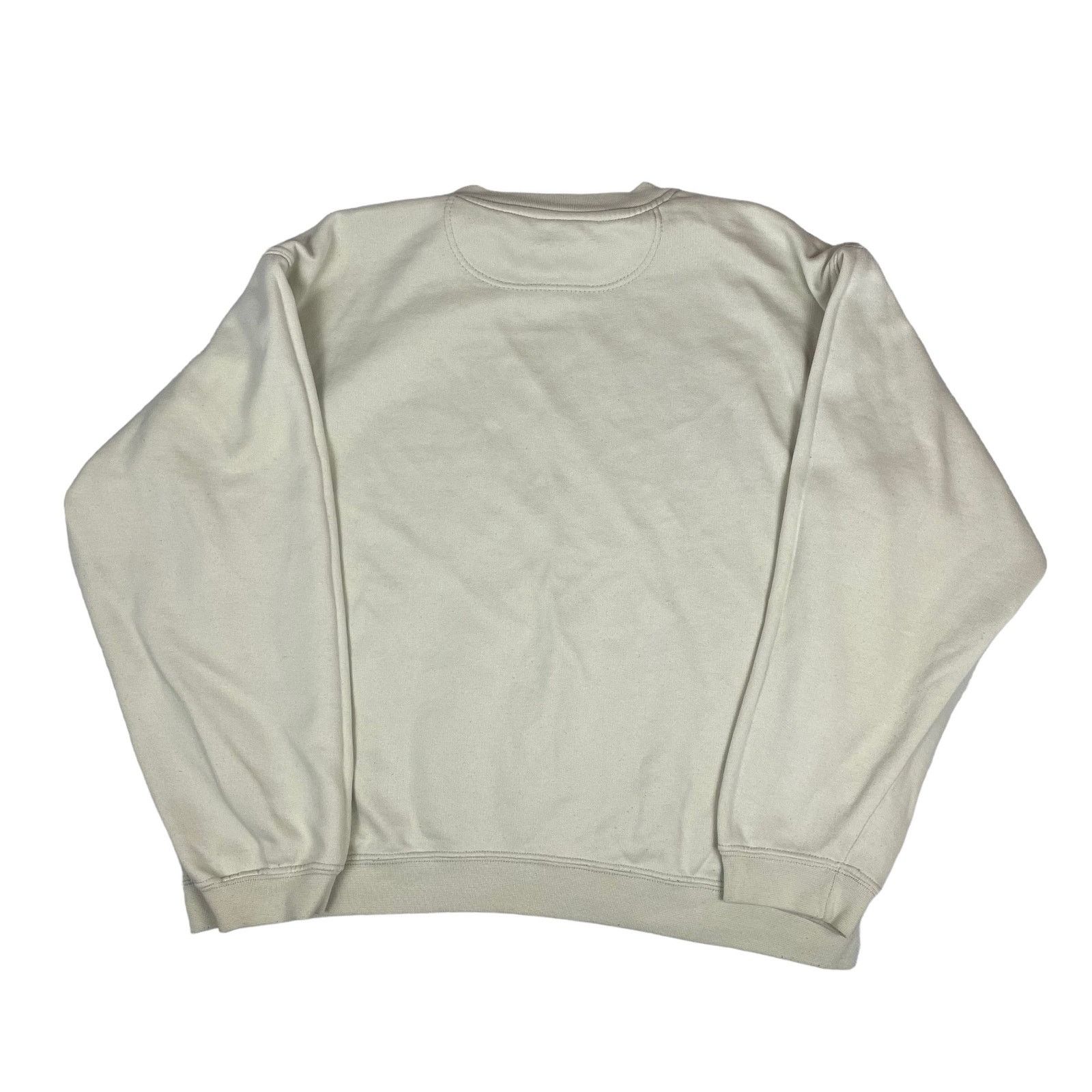 Nike × Vintage Nike Men Beige Cotton Blend Fleece Lined Swoosh Sweatshirt L Size US L / EU 52-54 / 3 - 6 Thumbnail