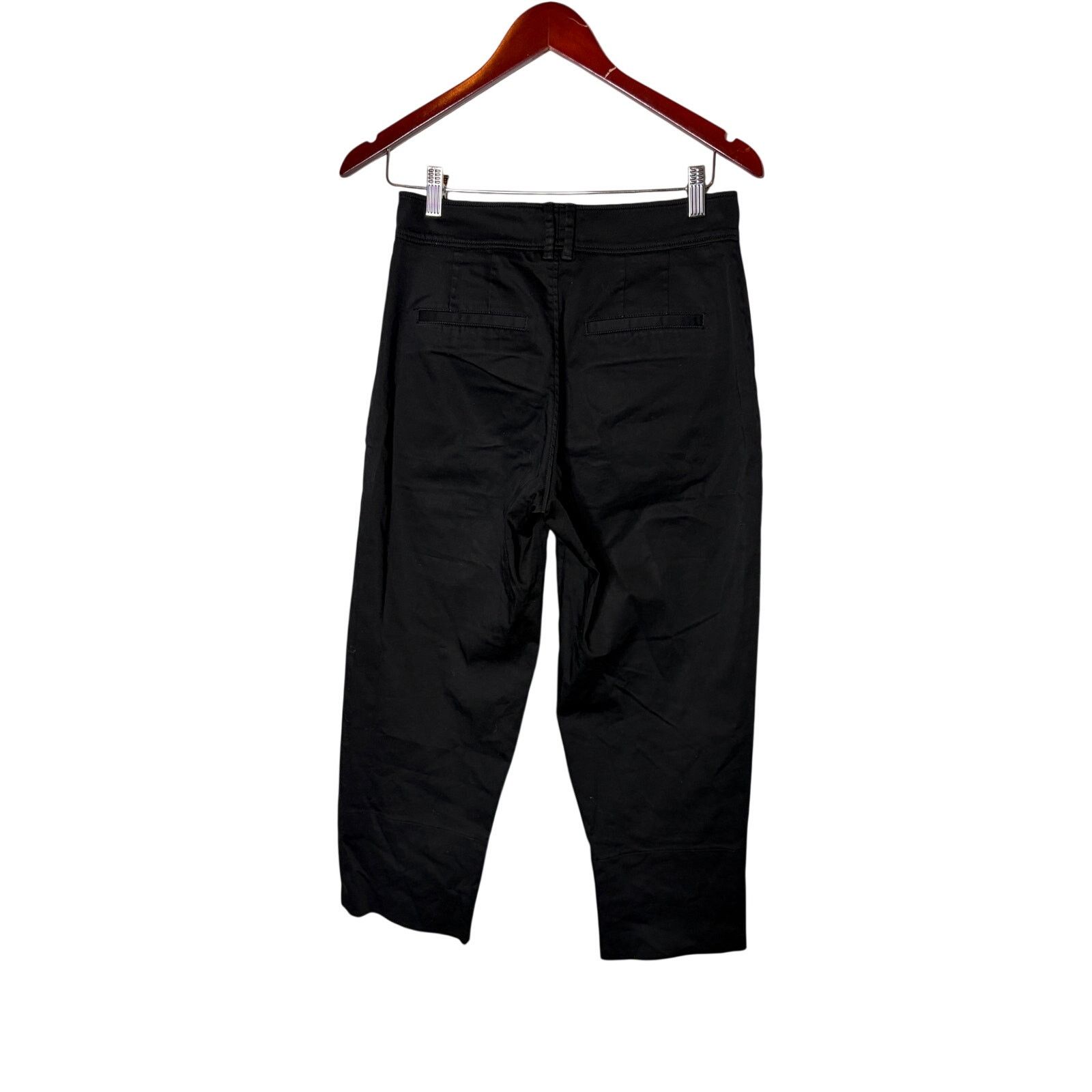 AYR Ayr black crop barrel cotton pants sz 4 Size 27" / US 4 / IT 40 - 3 Thumbnail