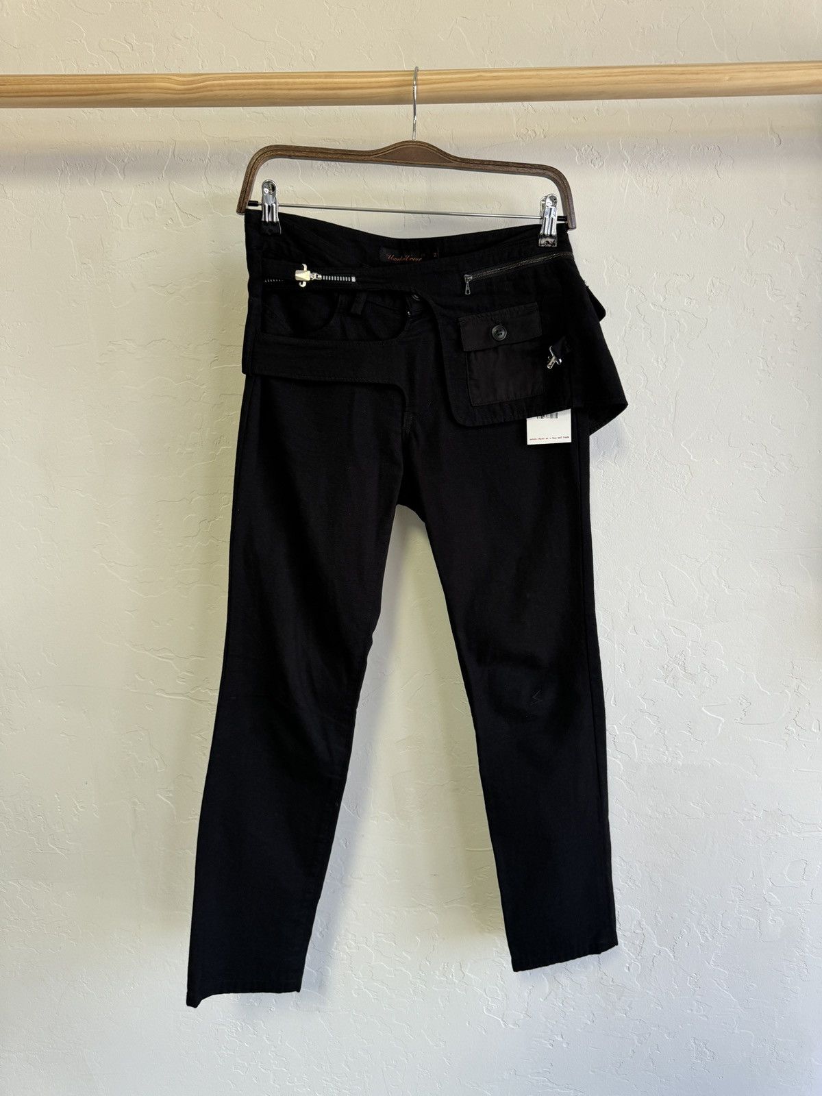 image of Undercover Waist Bag Cargo Pants in Black, Men's (Size 30)