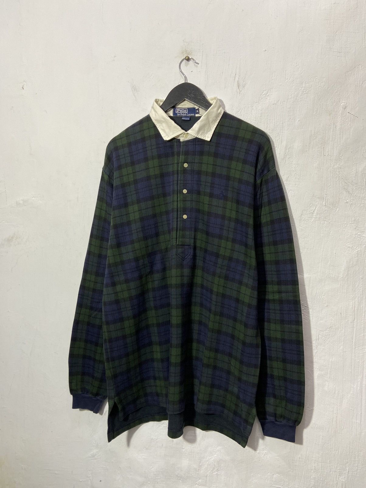 Polo Ralph Lauren Polo By Ralph Lauren Check Long Sleeve Tshirt Size US XL / EU 56 / 4 - 2 Thumbnail