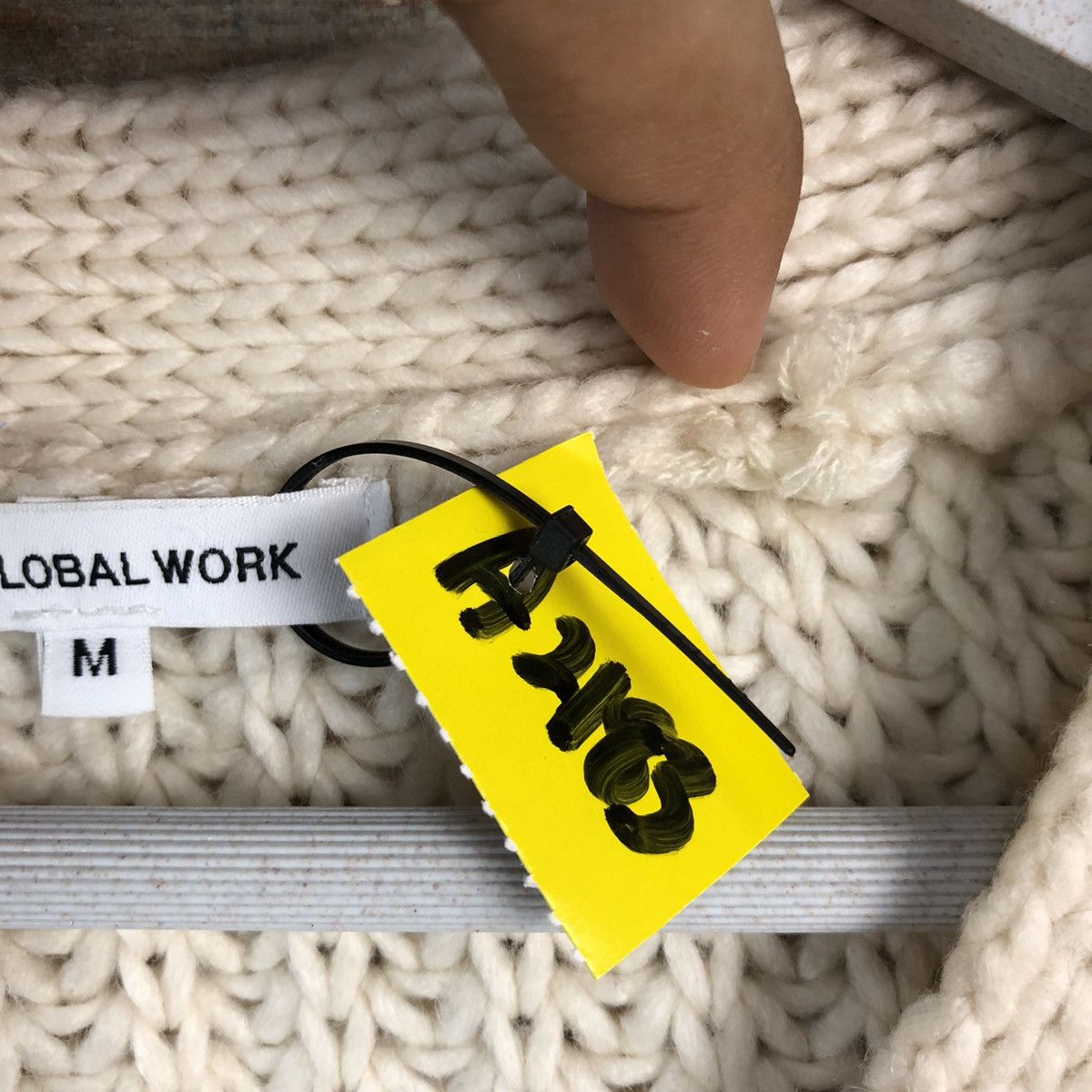 Global Work × Homespun Knitwear Global Work Brown Cardigan Knitwear #A2183 Size M / US 6-8 / IT 42-44 - 9 Thumbnail