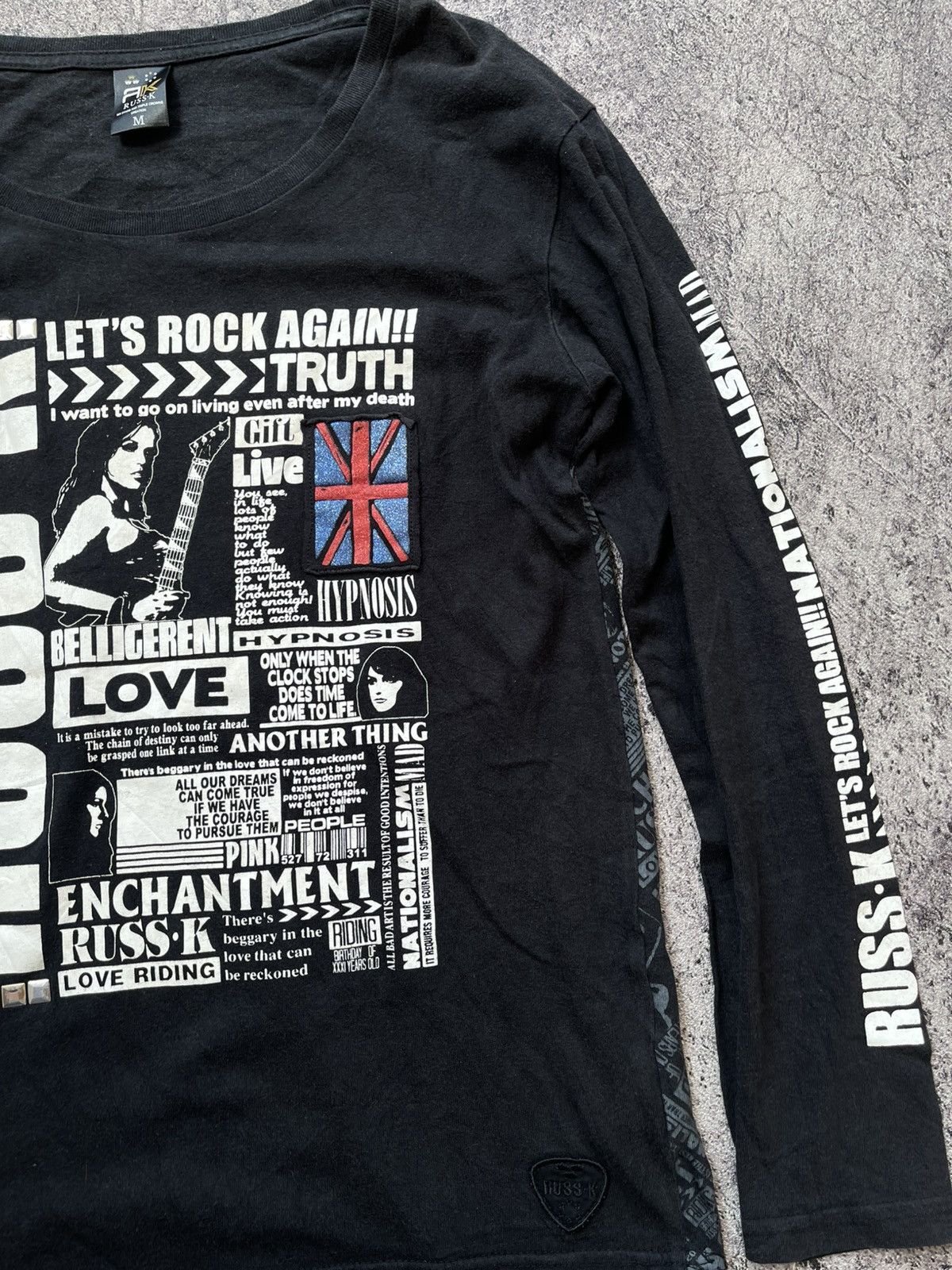 Japanese Brand Y2k Russ-k ifsixwasnine poem longsleeve Size US M / EU 48-50 / 2 - 3 Thumbnail