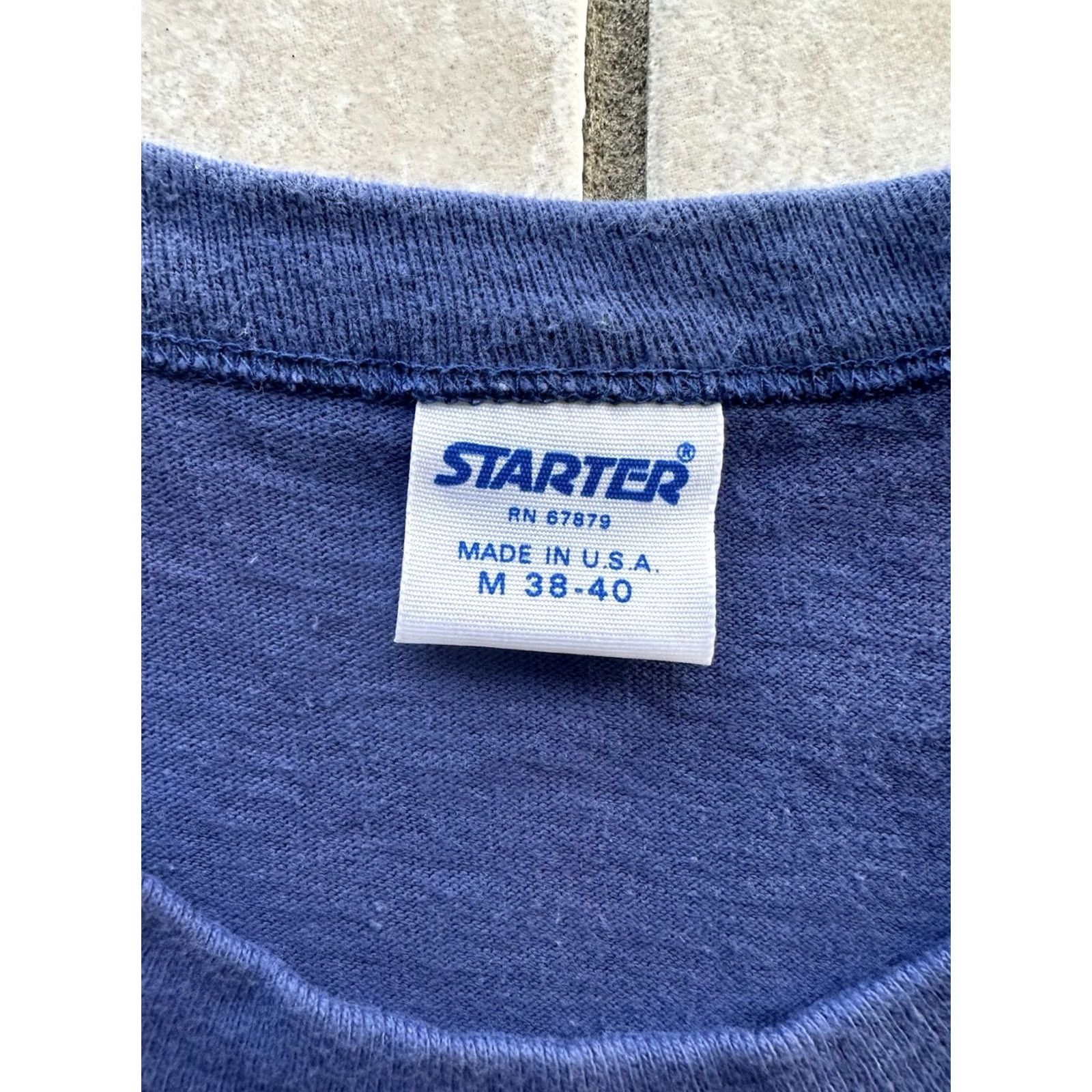 Starter VINTAGE Starter Shirt Mens M Red Brand New England Patriots single stitch Blue Adult Size US M / EU 48-50 / 2 - 4 Thumbnail