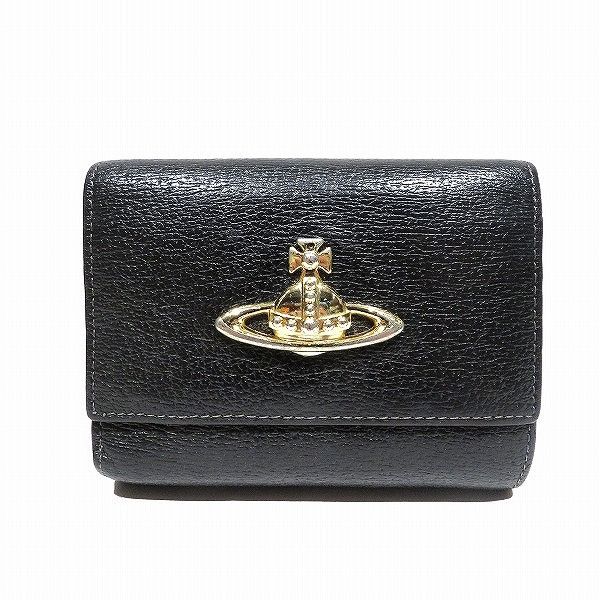 Vivienne Westwood Vivienne Westwood Vivienne Westwood Leather Tri-fold Wallet Leather Short Wallet DUTY FREE for USA Size ONE SIZE - 1 Thumbnail